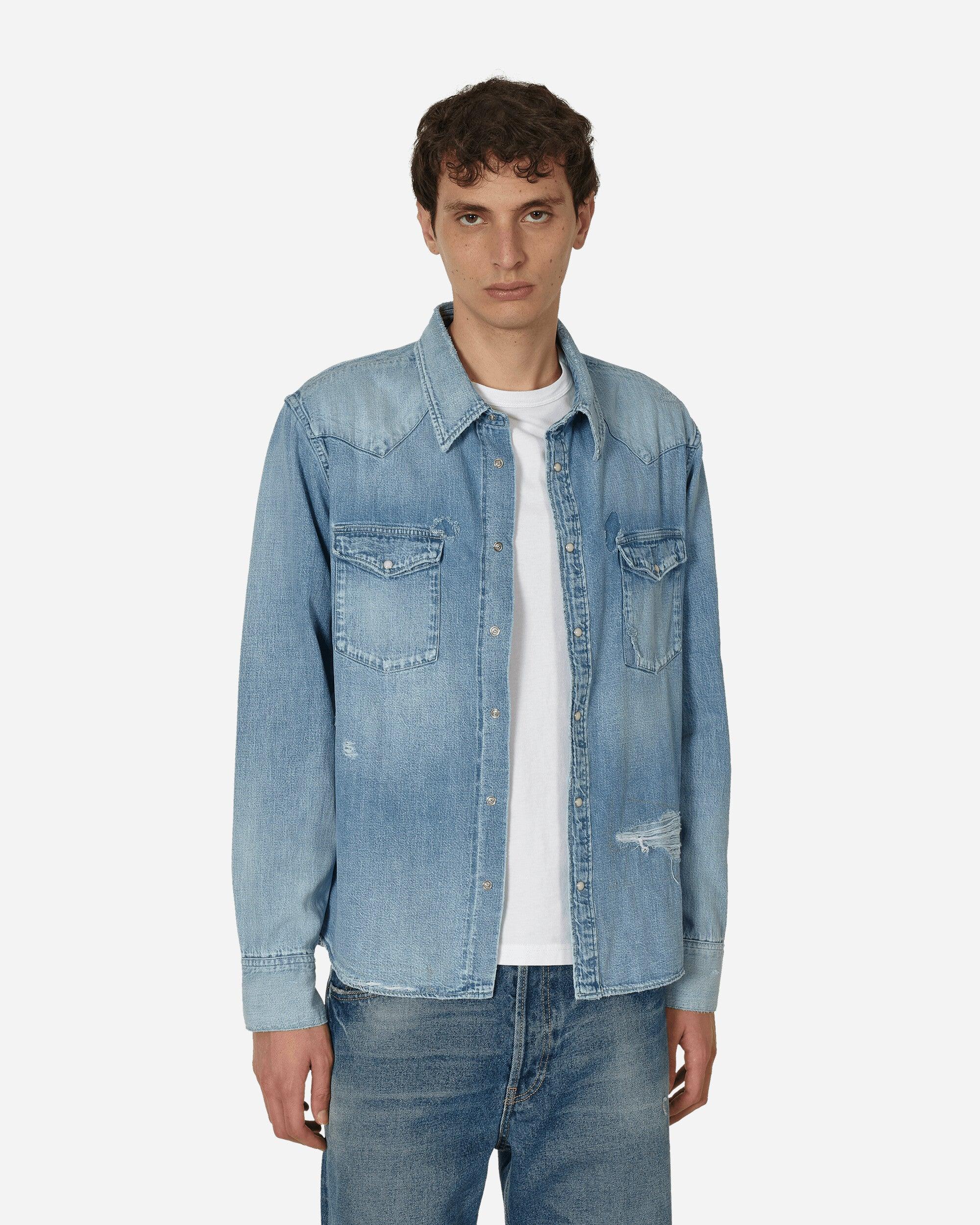 Visvim Social Sculpture Shirt Crash in Blue for Men | Lyst Visvim Social Sculpture Shirt Crash in Blue for Men | Lyst