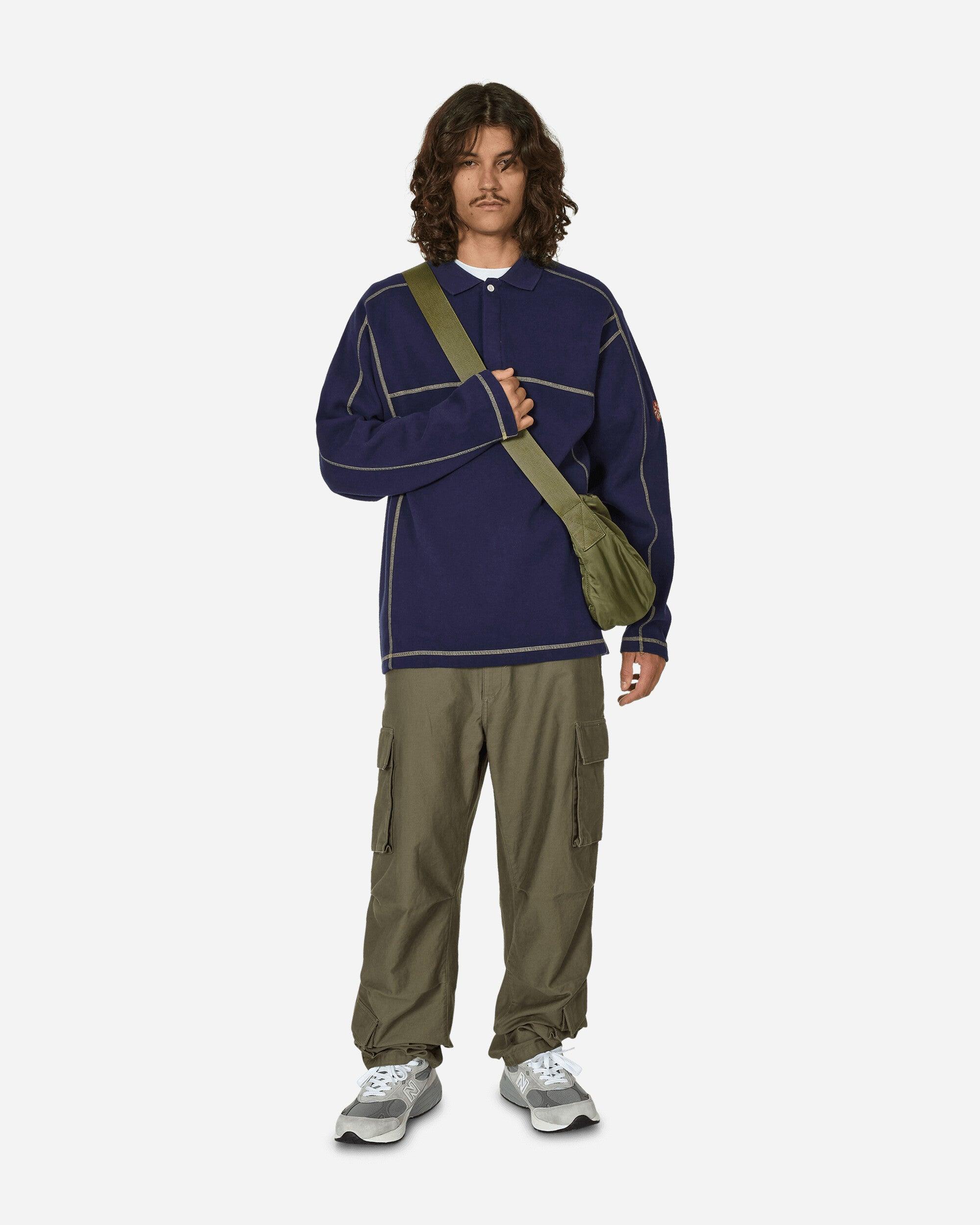 Cav Empt Dbl Knit Longsleeve Polo in Blue for Men | Lyst