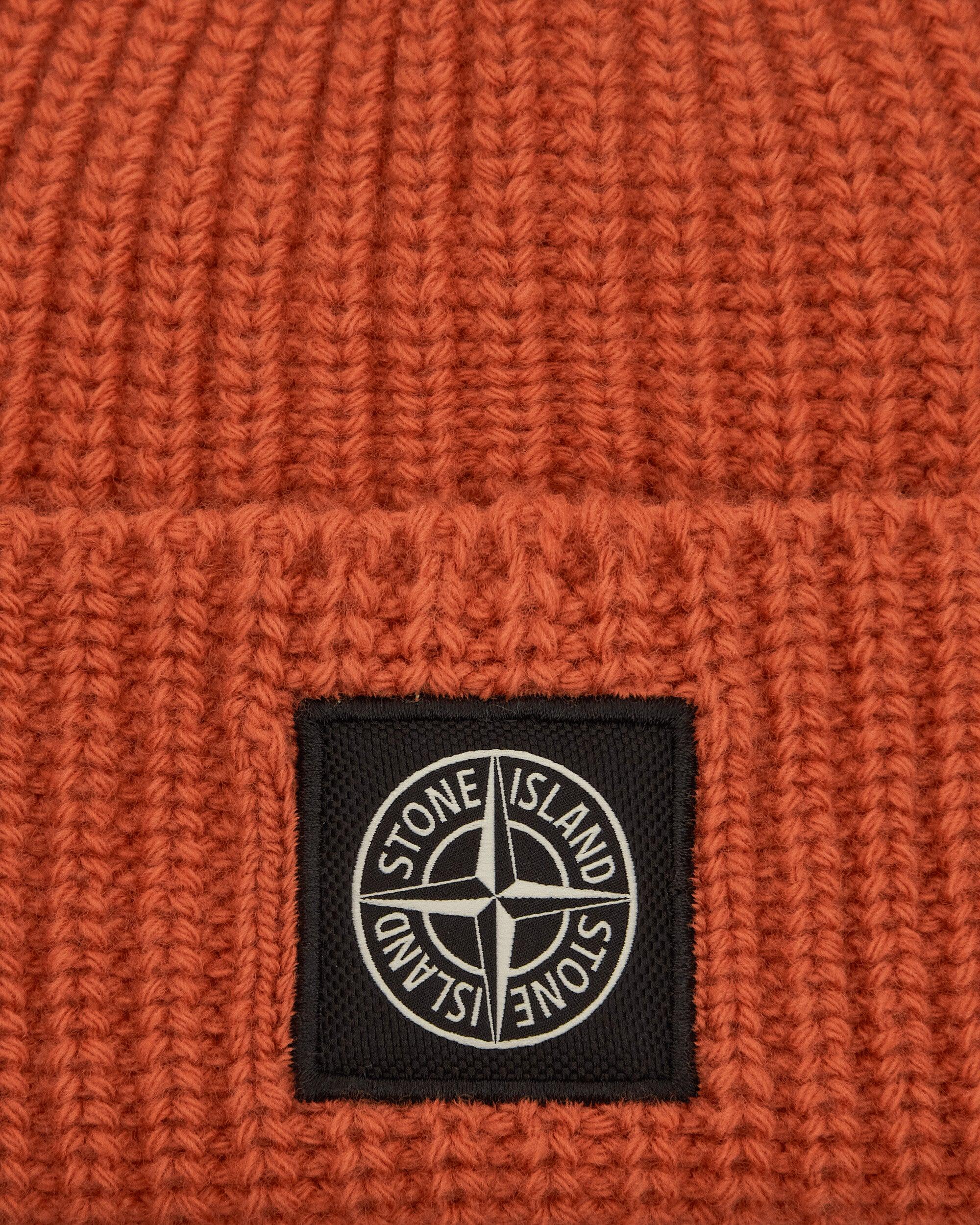 Stone Island Wool Beanie in Orange for Men Lyst UK