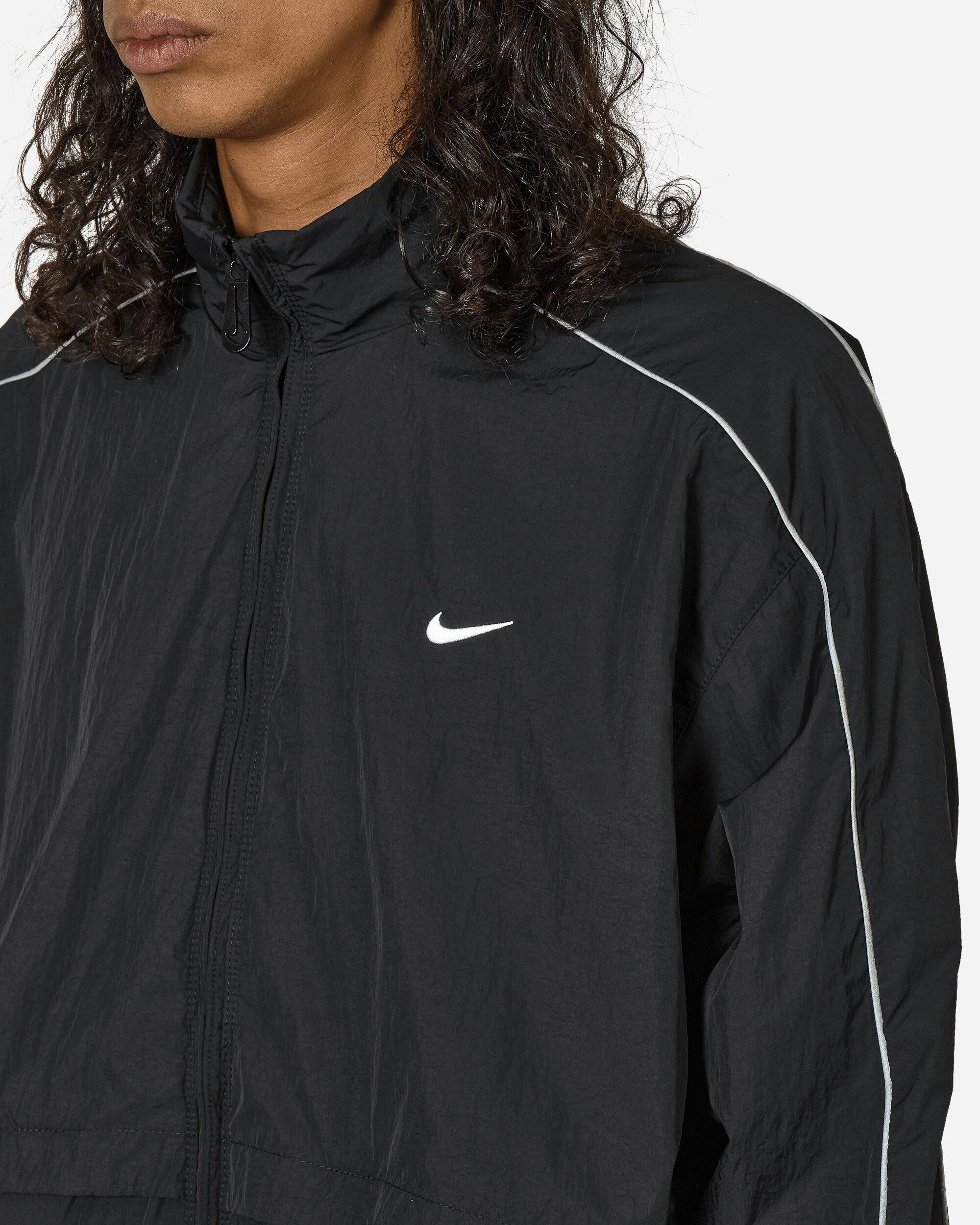 Nike Solo Swoosh Woven Track Jacket in Black for Men | Lyst