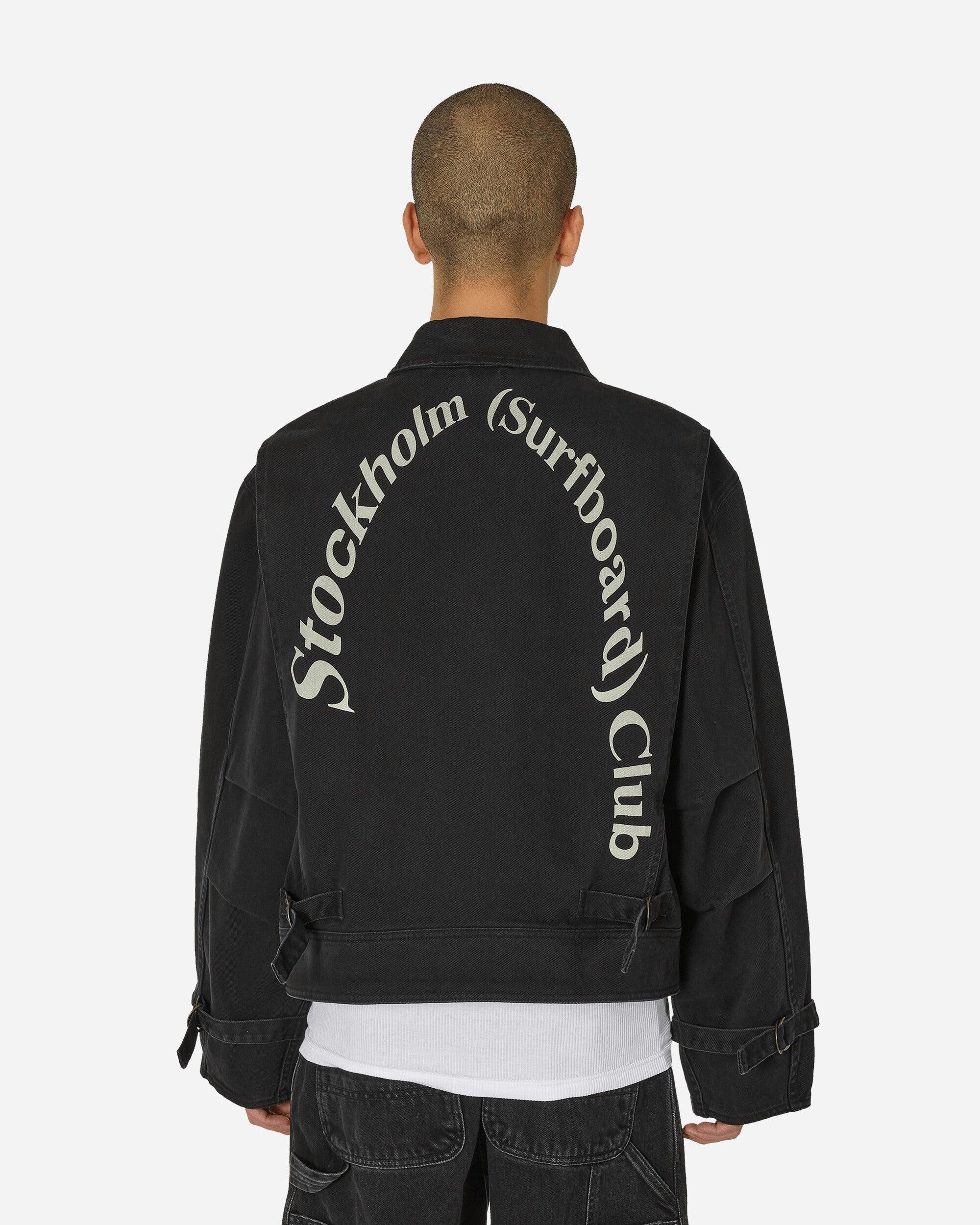 Stockholm Surfboard Club Logo Work Jacket in Black for Men Stockholm Surfboard Club Logo Work Jacket in Black for Men