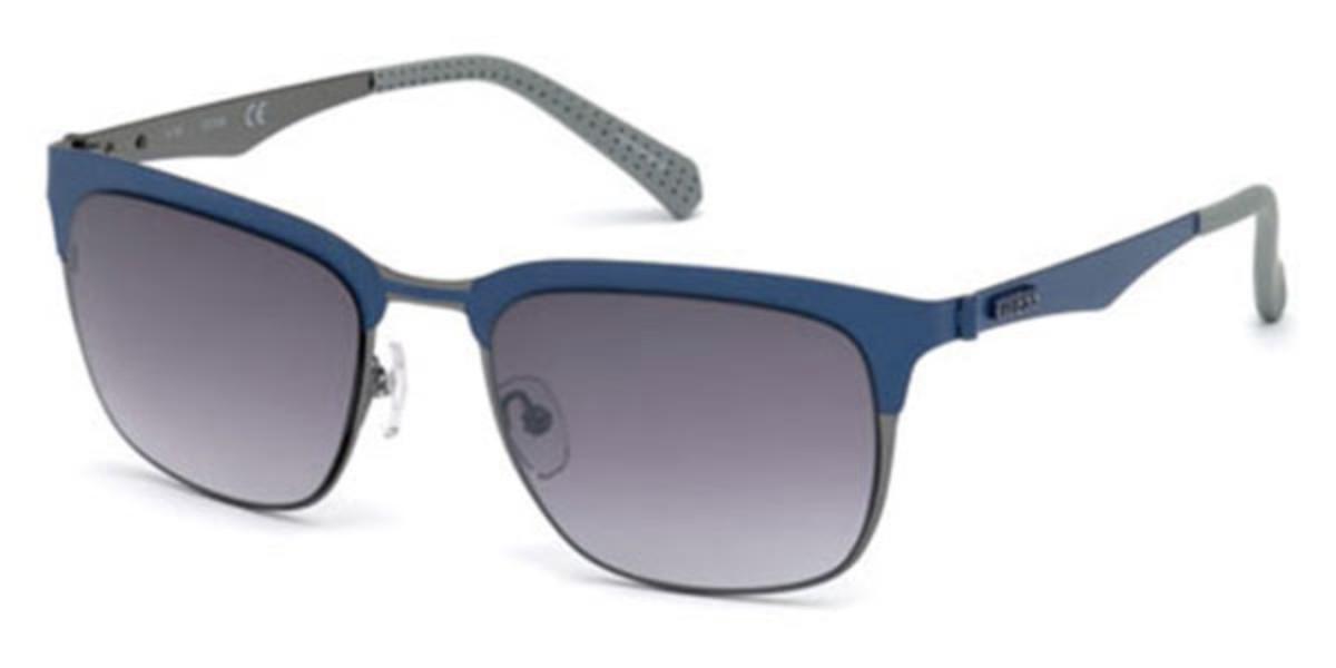 Guess Gu 6900 91v Sunglasses in Blue for Men - Lyst