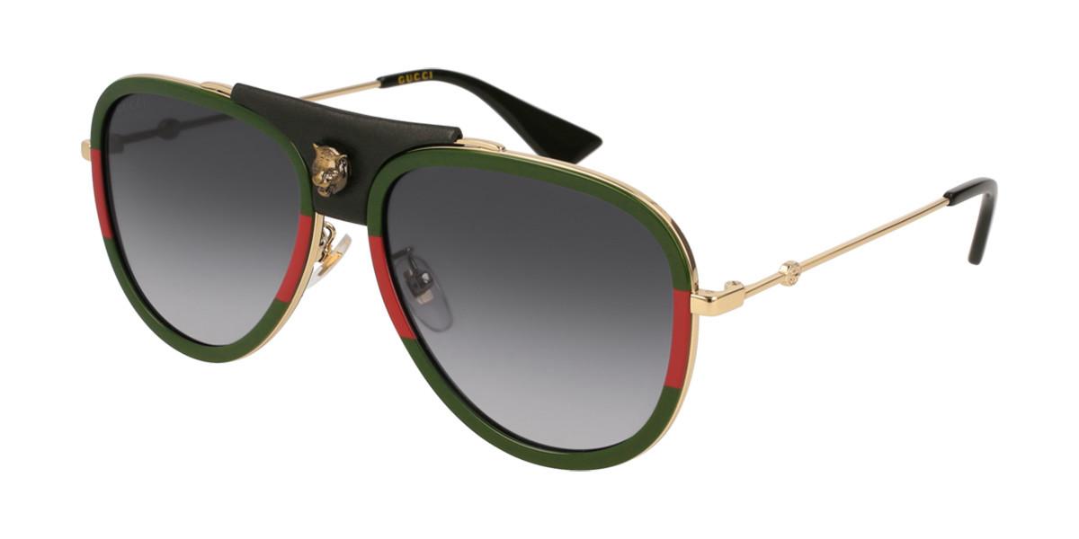 gucci green gradient sunglasses
