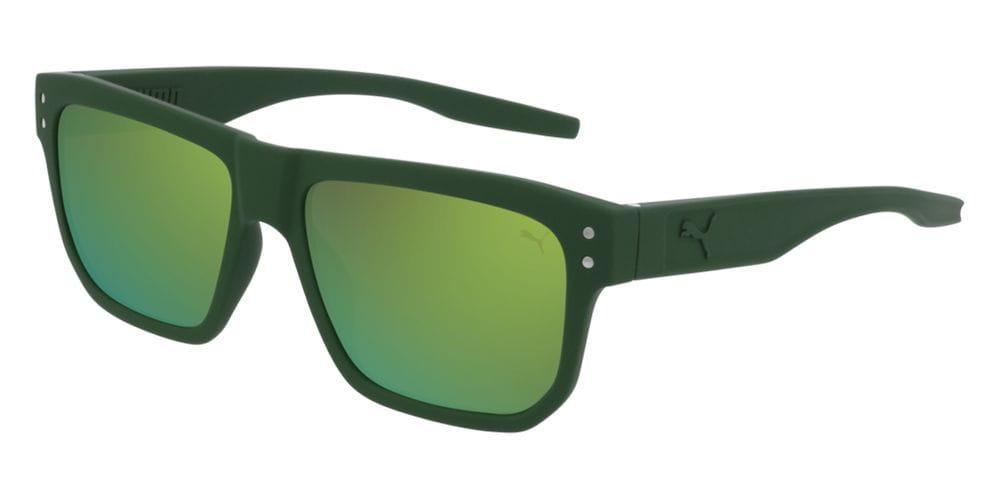 PUMA Pu0246s 005 Sunglasses Green Size 55 - Free Rx Lenses for Men - Lyst
