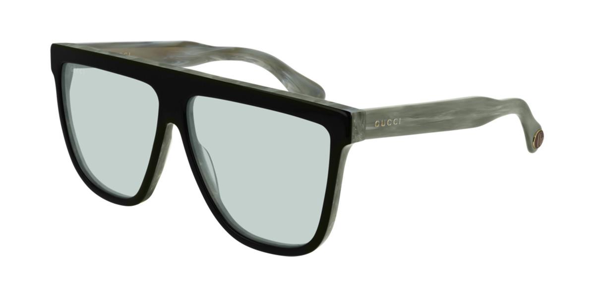 gucci flat top pilot sunglasses