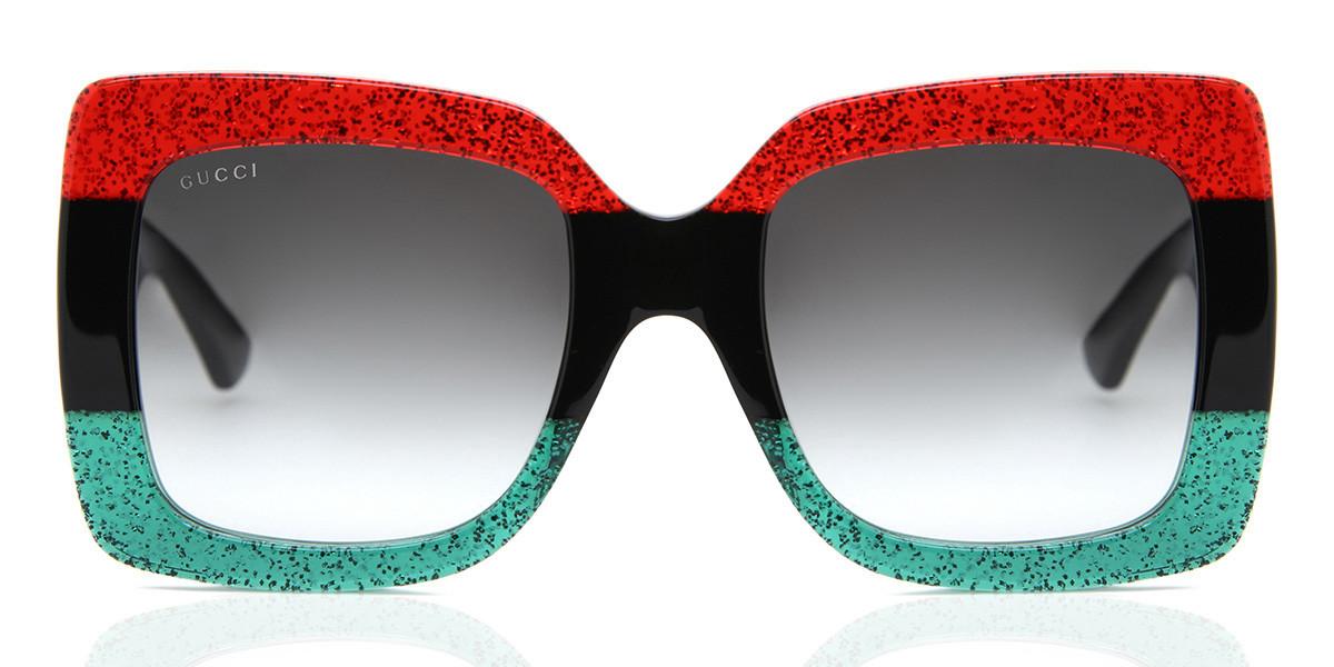 gucci red and green sunglasses
