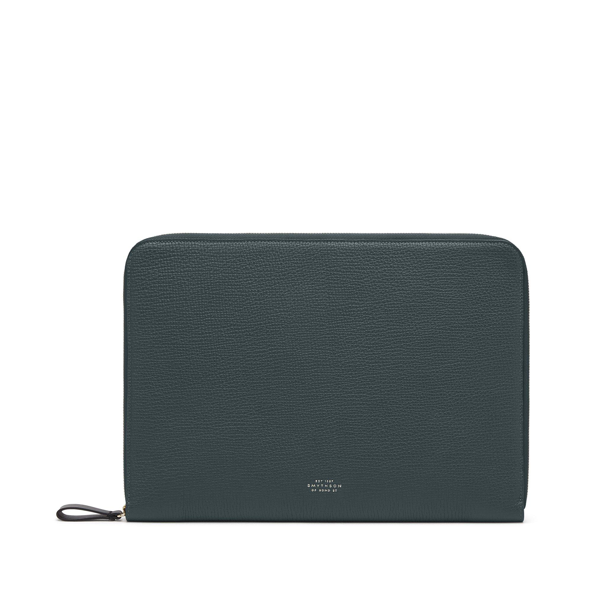 Smythson Leather Ludlow 13" Laptop Case in Sage (Green) Lyst