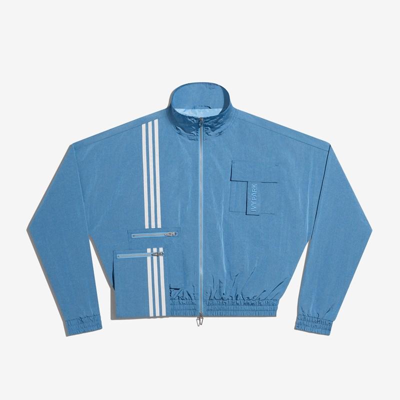 adidas Ivy Park Nylon Track Jacket in Blue | Lyst