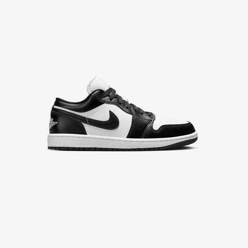 Nike Air Jordan 1 Low Chunky Sole Leather Low-top Trainers in Black | Lyst