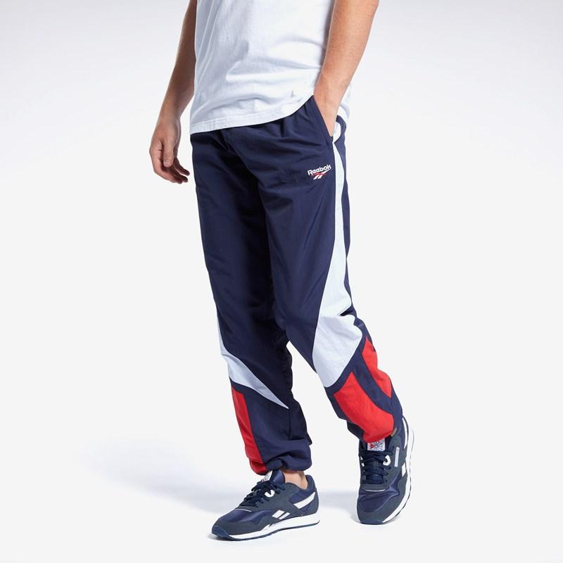 Reebok Synthetic Classics Twin Vector Tracksuit Bottoms in Blue for Men -  Lyst