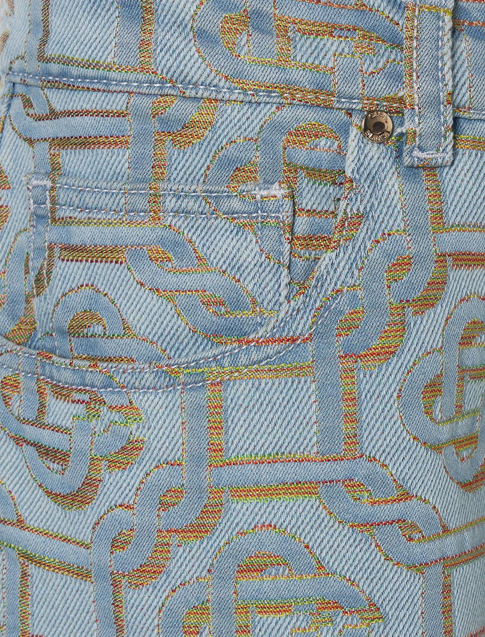 Casablanca Blue Monogram Jeans Casablanca