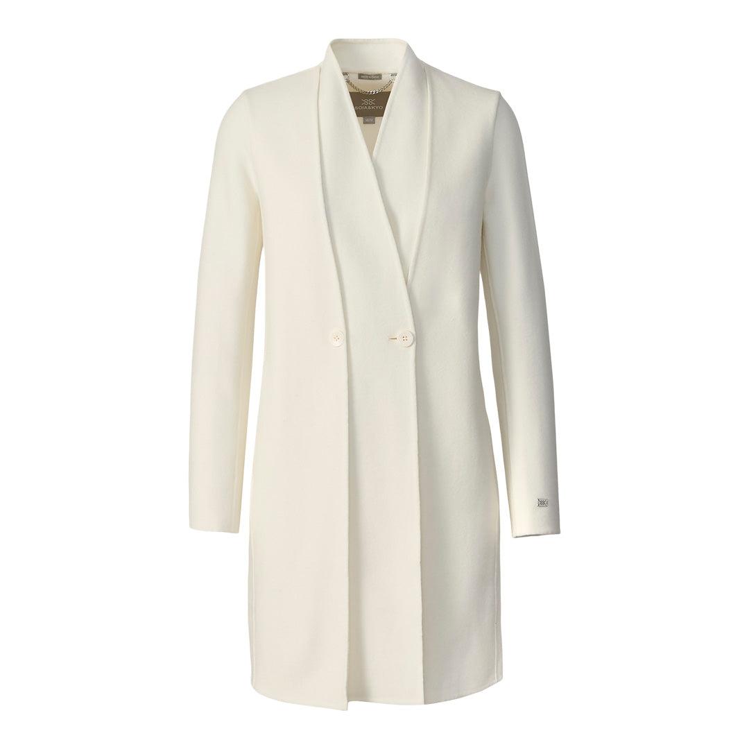 Designer White Double Breasted Wool Coats for Women - Up to Designer White Double Breasted Wool Coats for Women - Up to