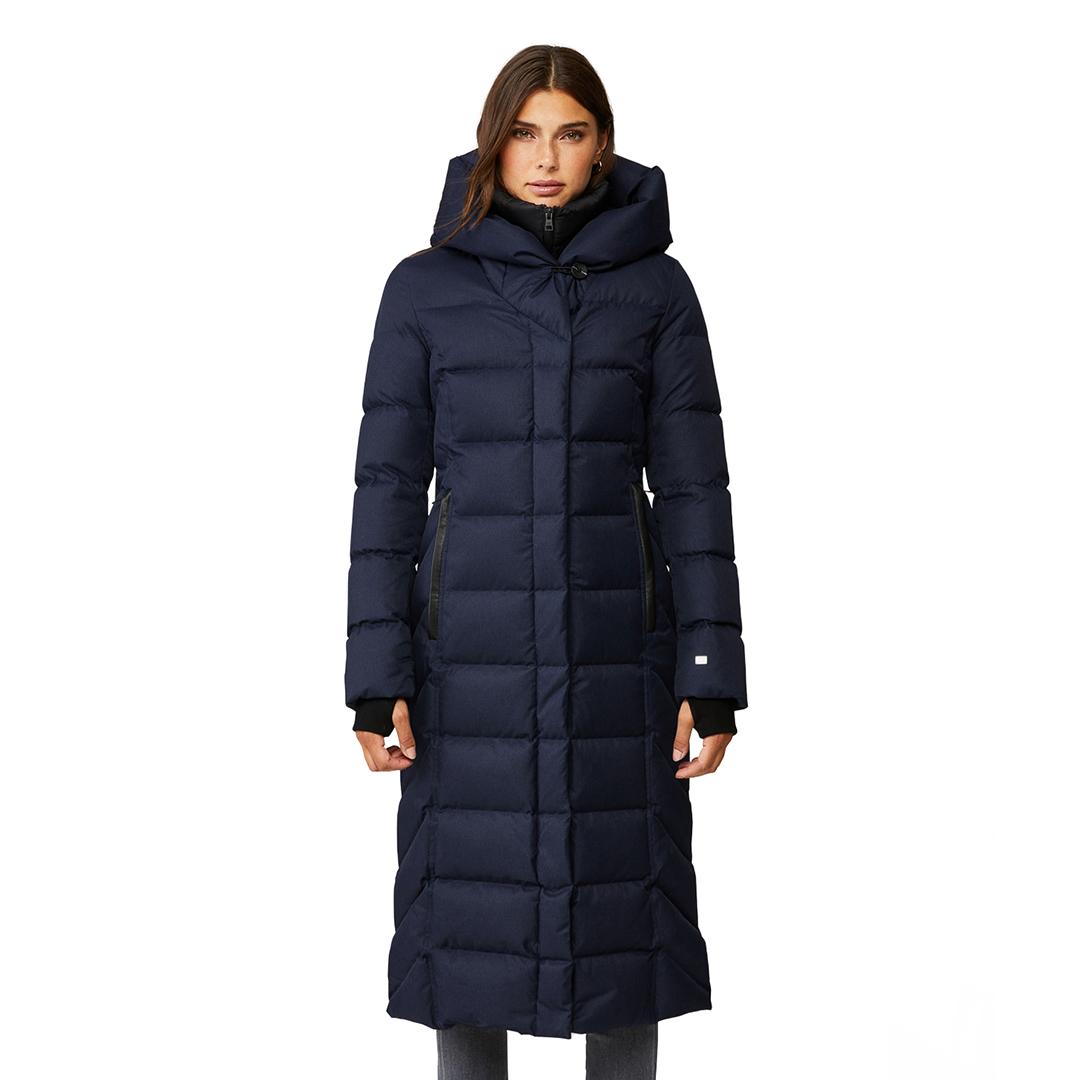 SOIA & KYO Fleece Talyse Maxi-length Brushed Down Coat In Lapis in Blue ...