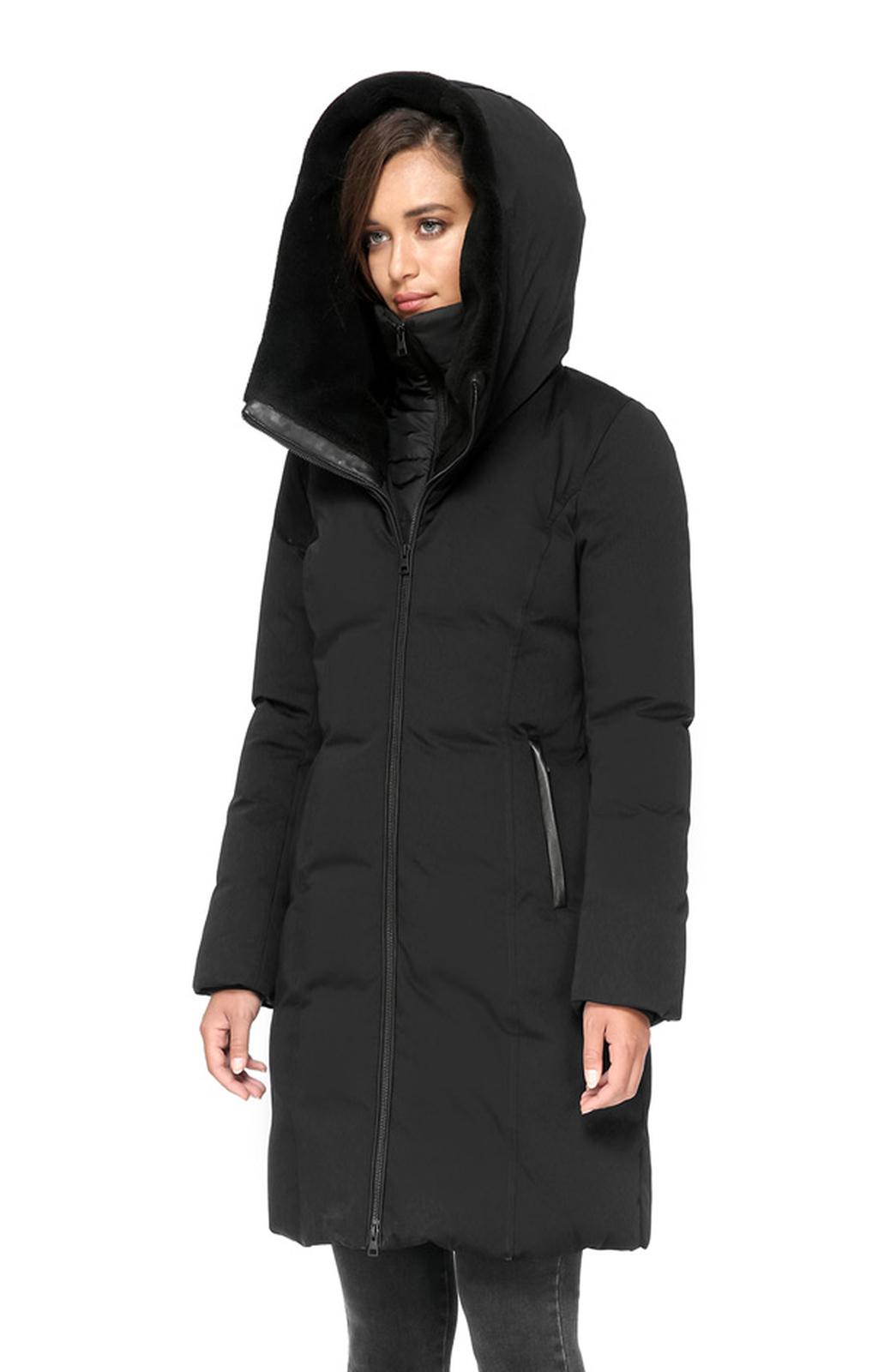 over knee down coat