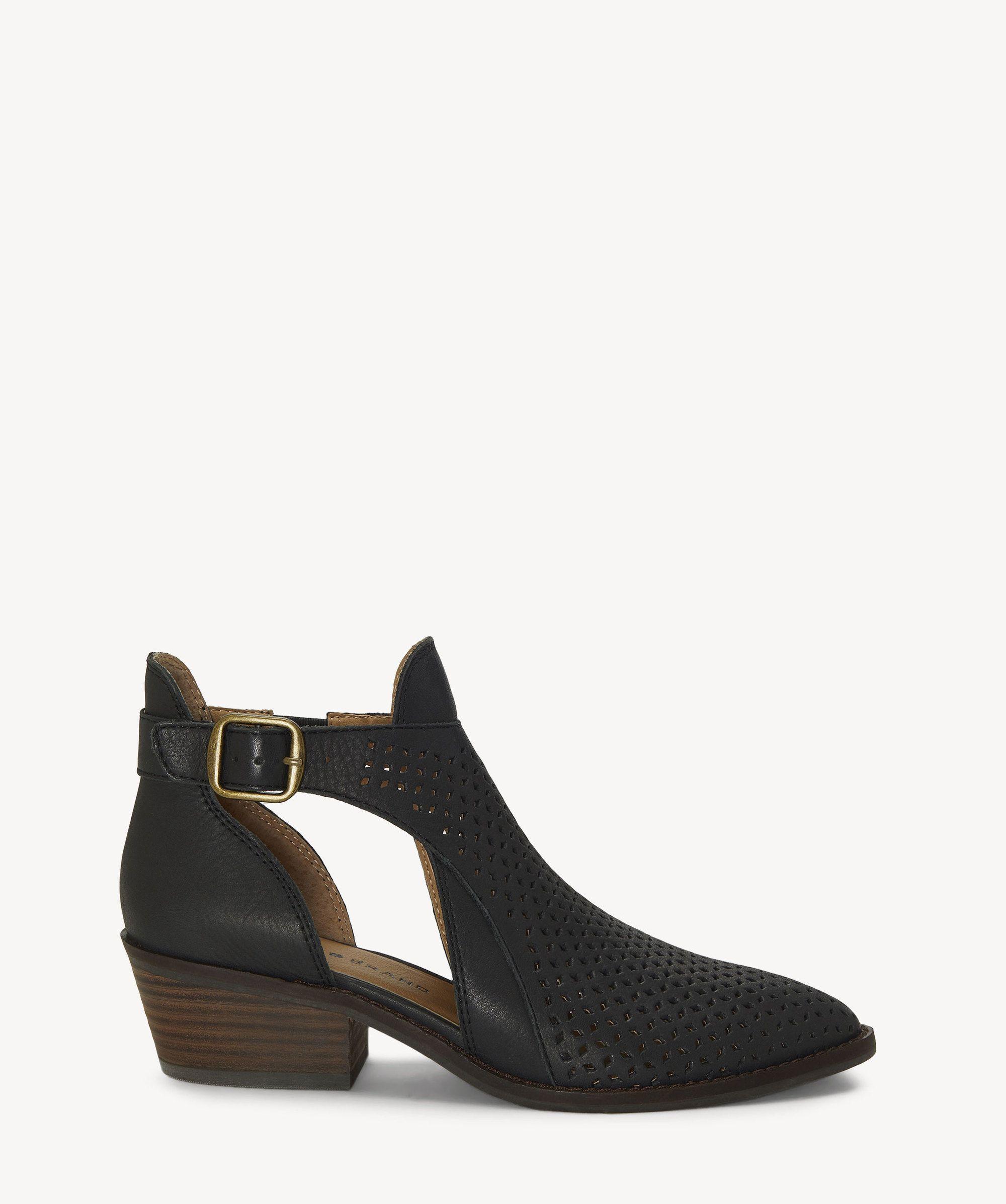 lucky brand cutout booties