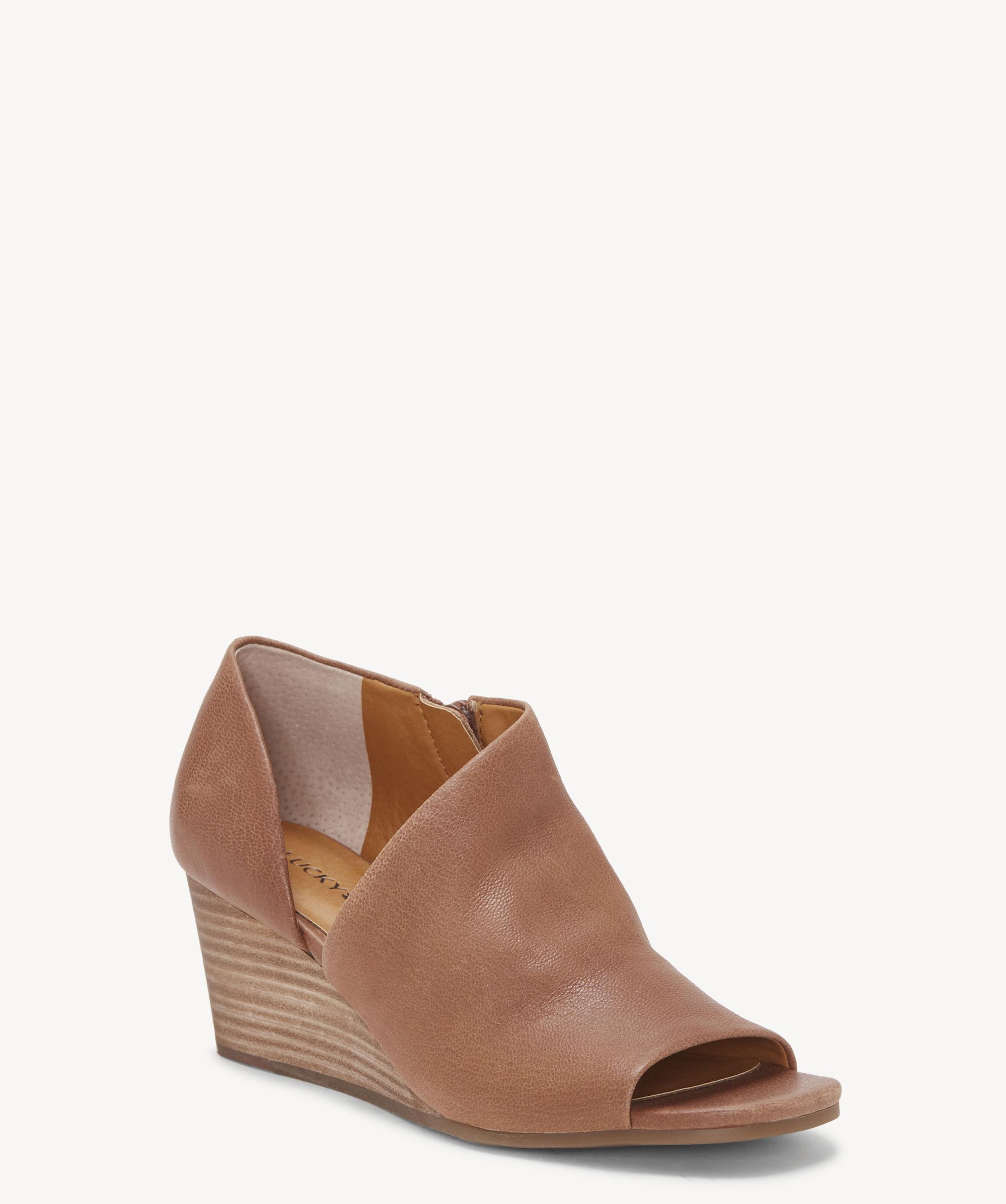 lucky brand yesterr wedge bootie