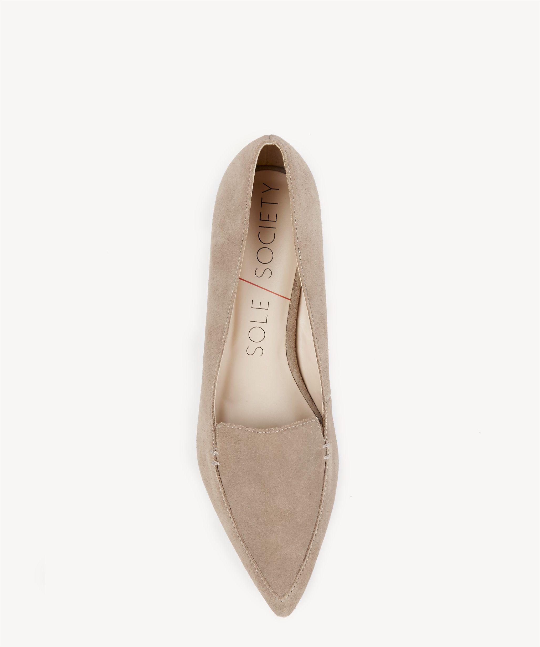 sole society mavis flare heel loafer