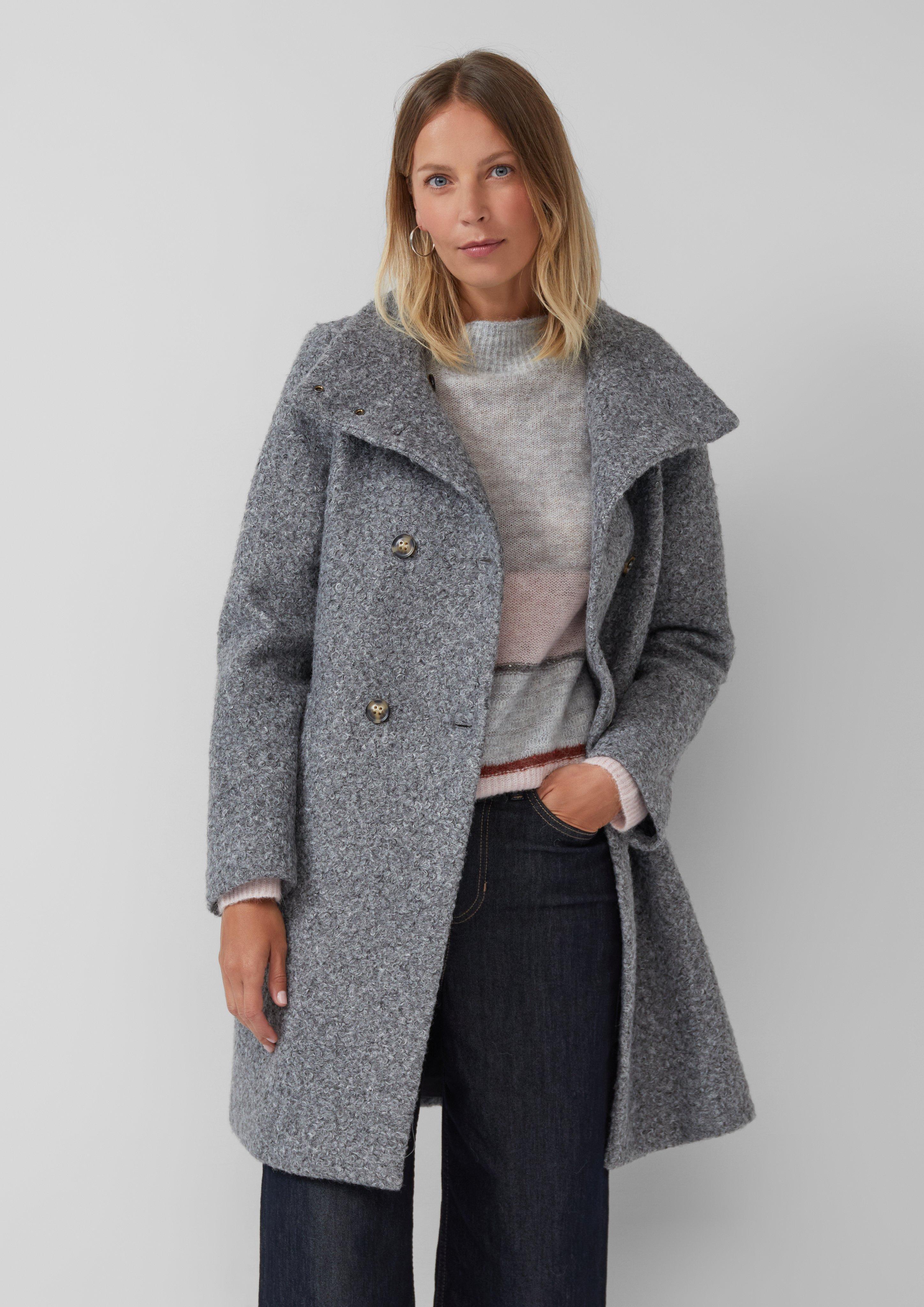 Klassischer Mantel BouclÃ© Kurzmantel Damen Sophia Only Female