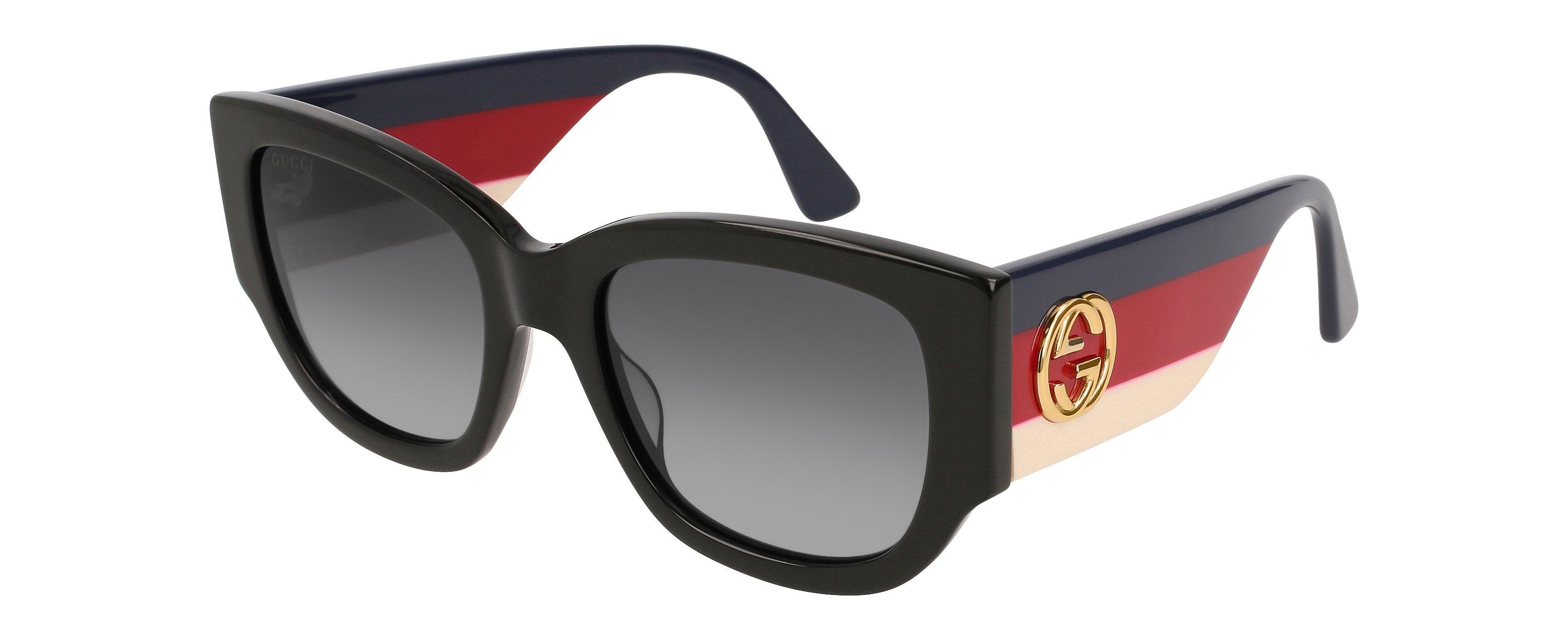 gucci sunglasses striped arm