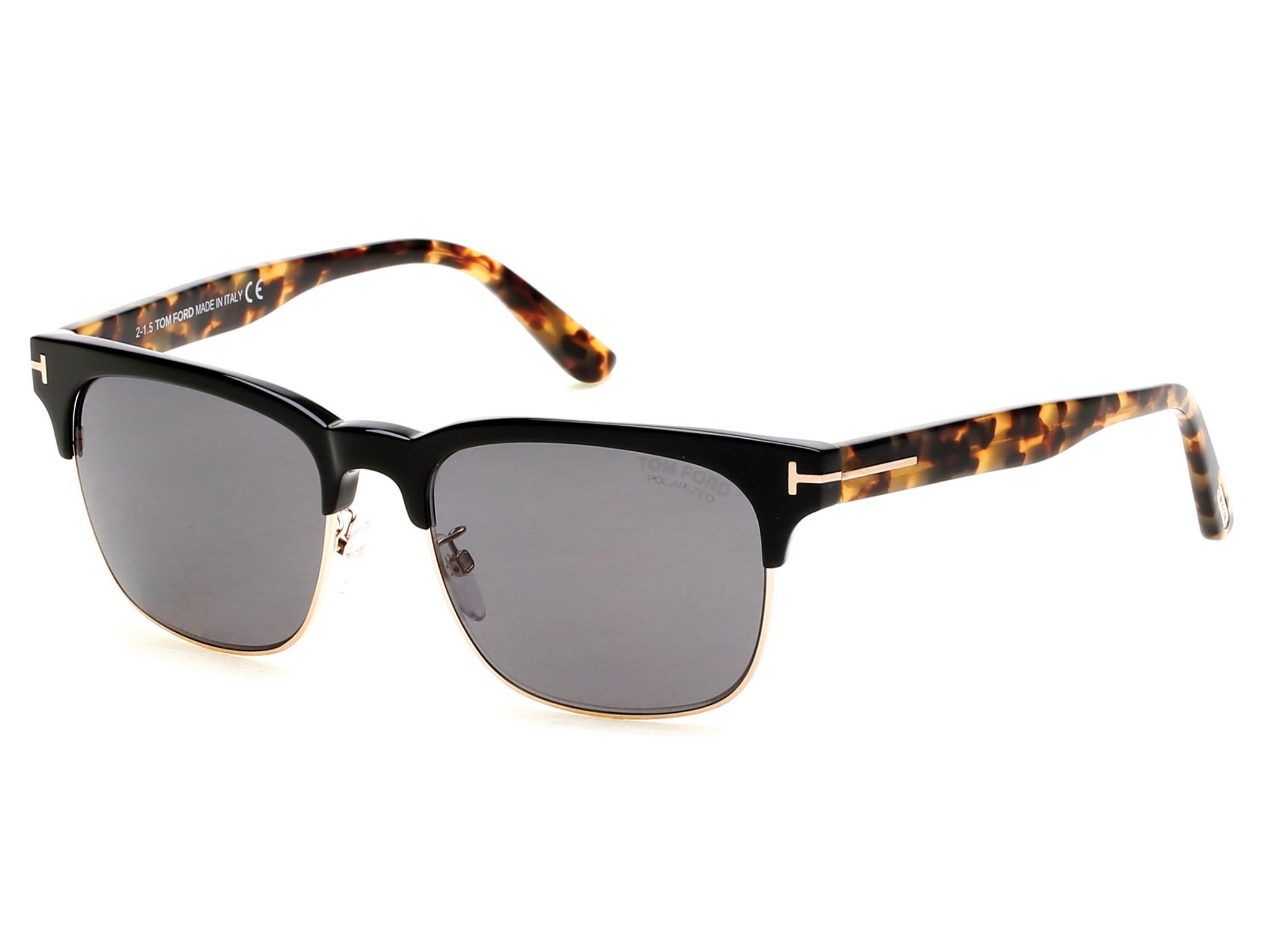 Tom Ford 0386 Louis Clubmaster Sunglasses in Black - Lyst