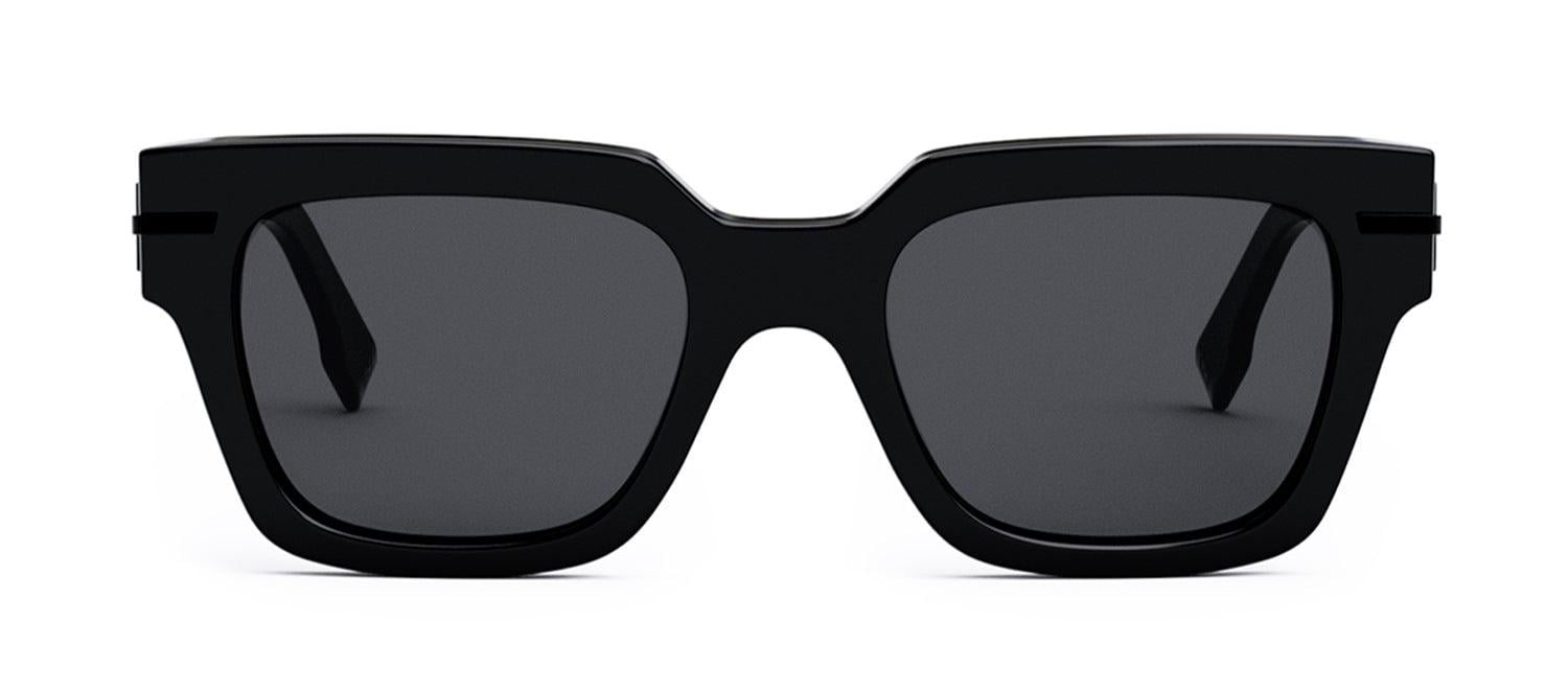 Fendi Fe40078i 01a Square Sunglasses in Black | Lyst