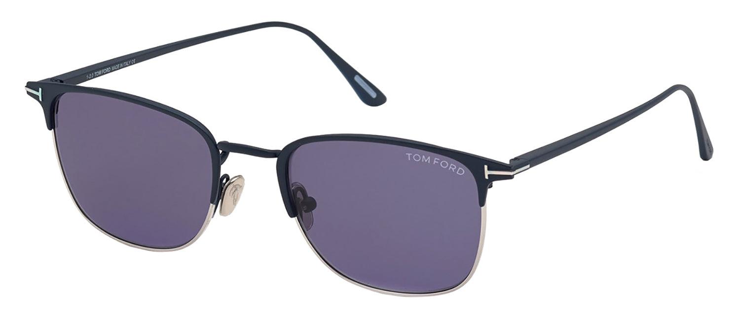 Tom Ford Liv M Ft0851 91v Clubmaster Sunglasses in Black for Men | Lyst
