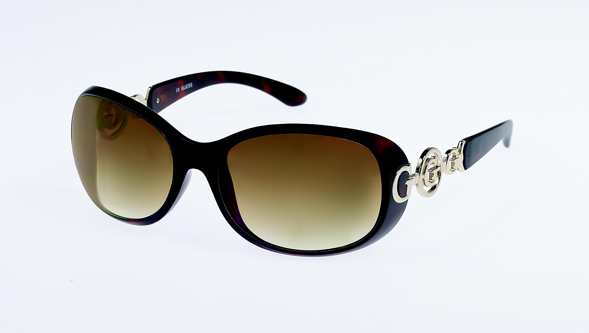 Guess 7002 Oversized Round Sunglasses in Brown - Lyst
