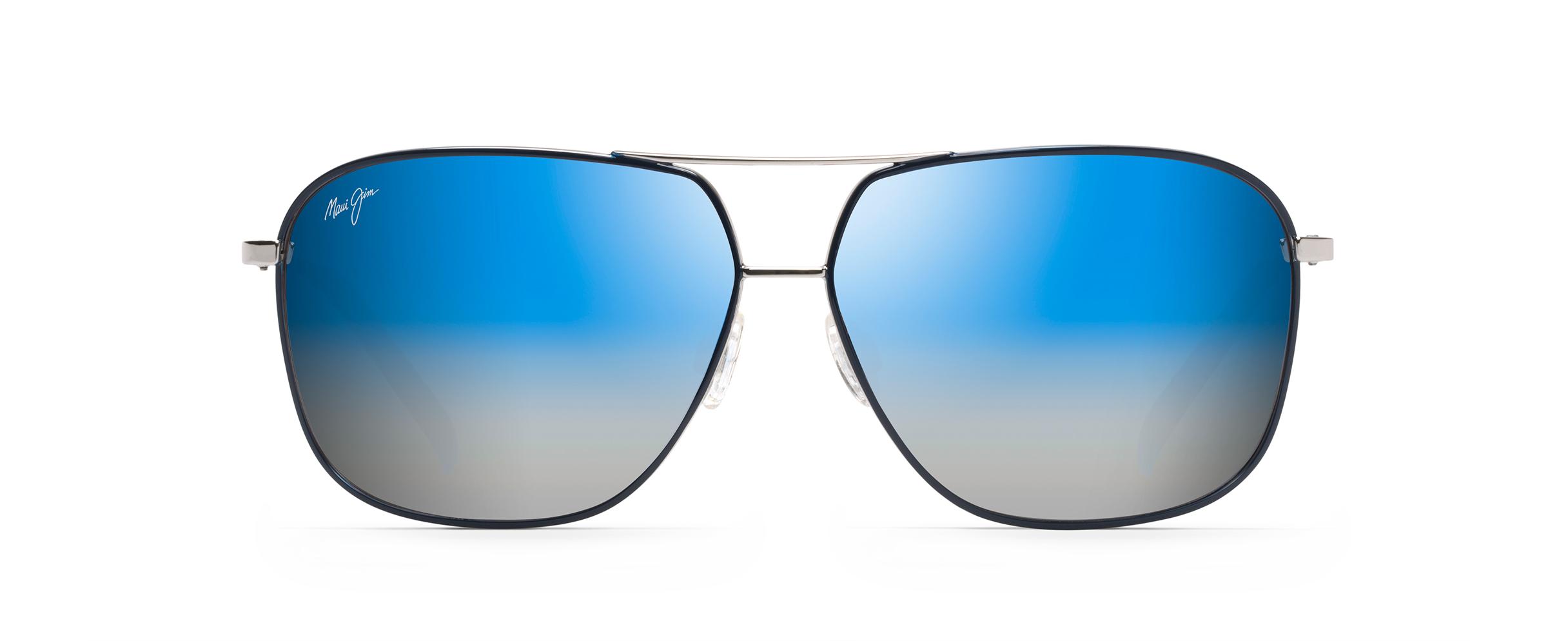 Maui Jim Kami Aviator Sunglasses in Blue Lyst