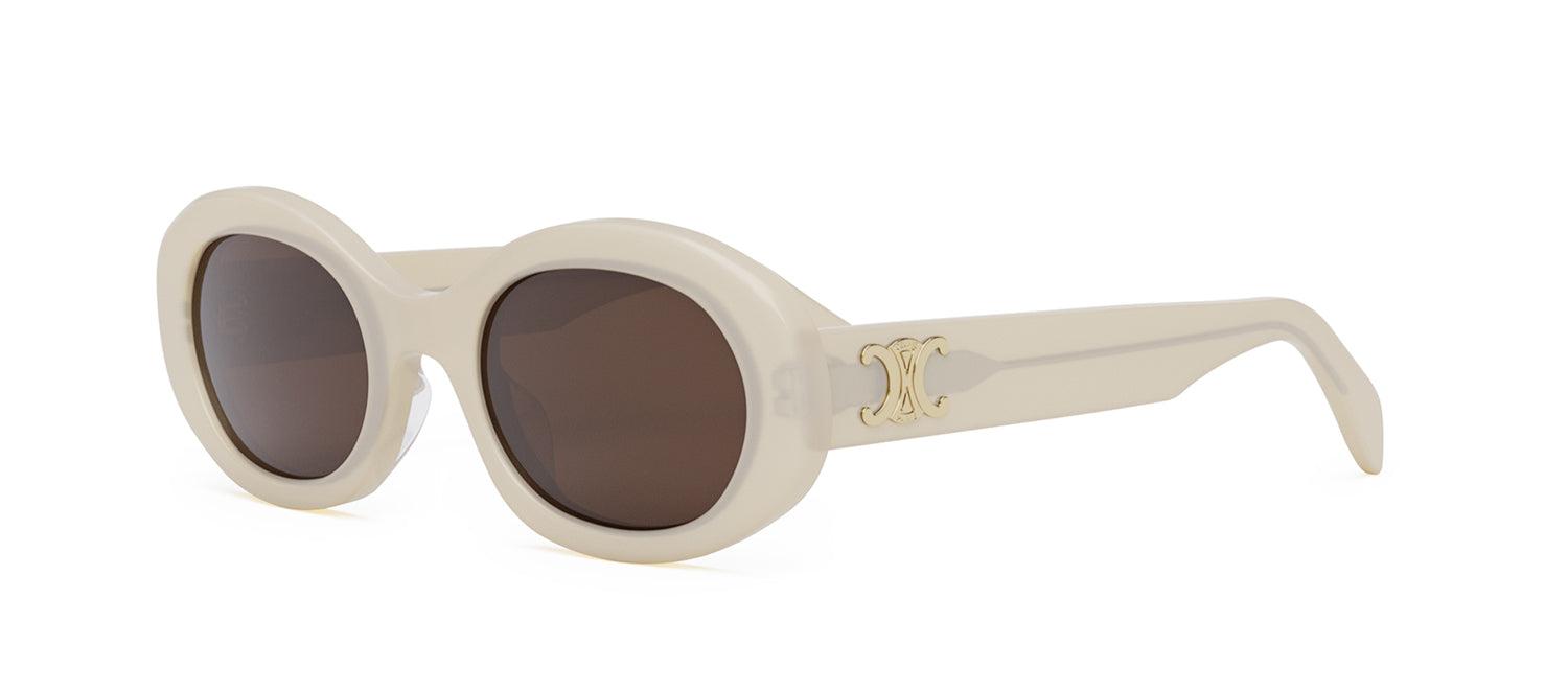 Celine Cl40194u 25e Oval Sunglasses in Black | Lyst