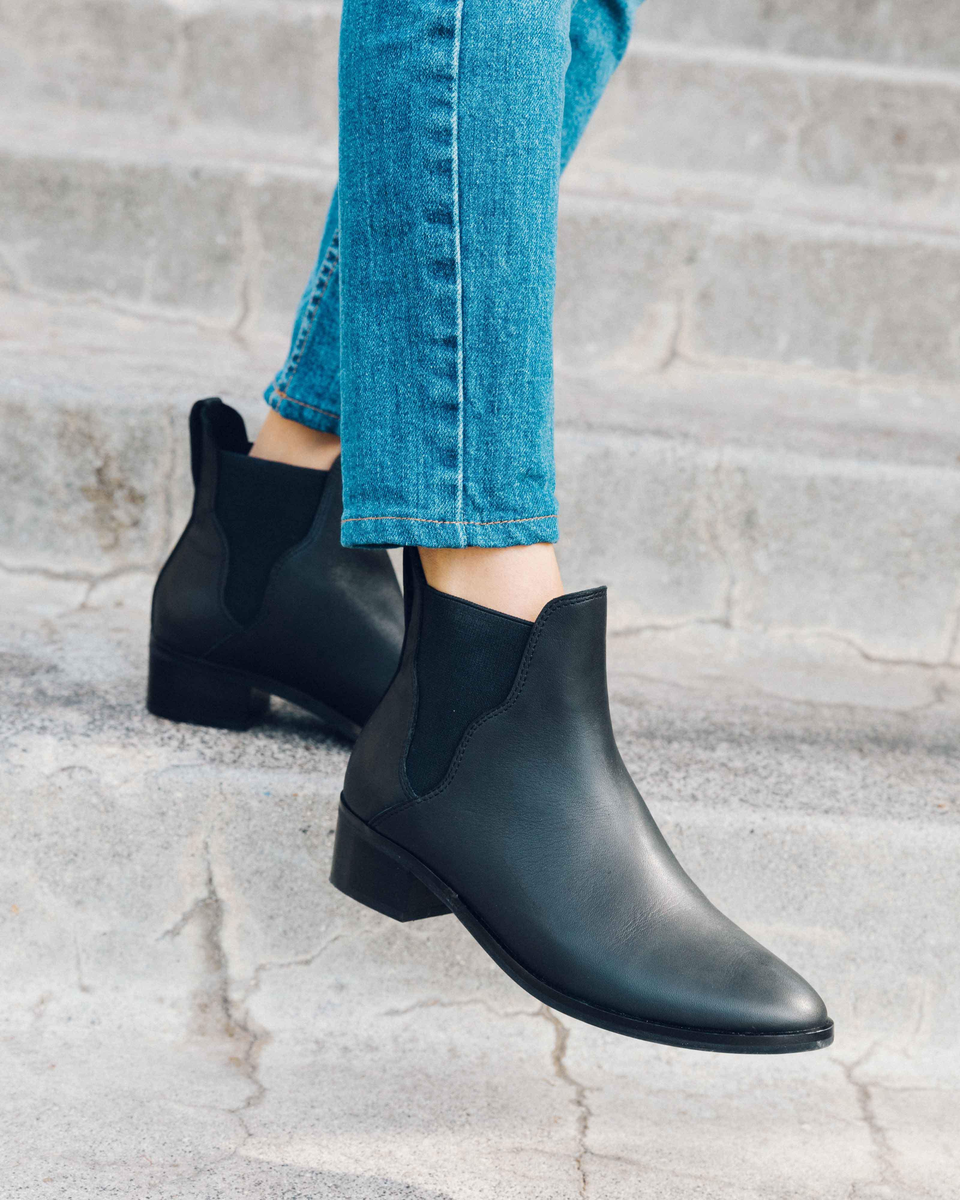Soludos Marfa Leather Chelsea Bootie in 