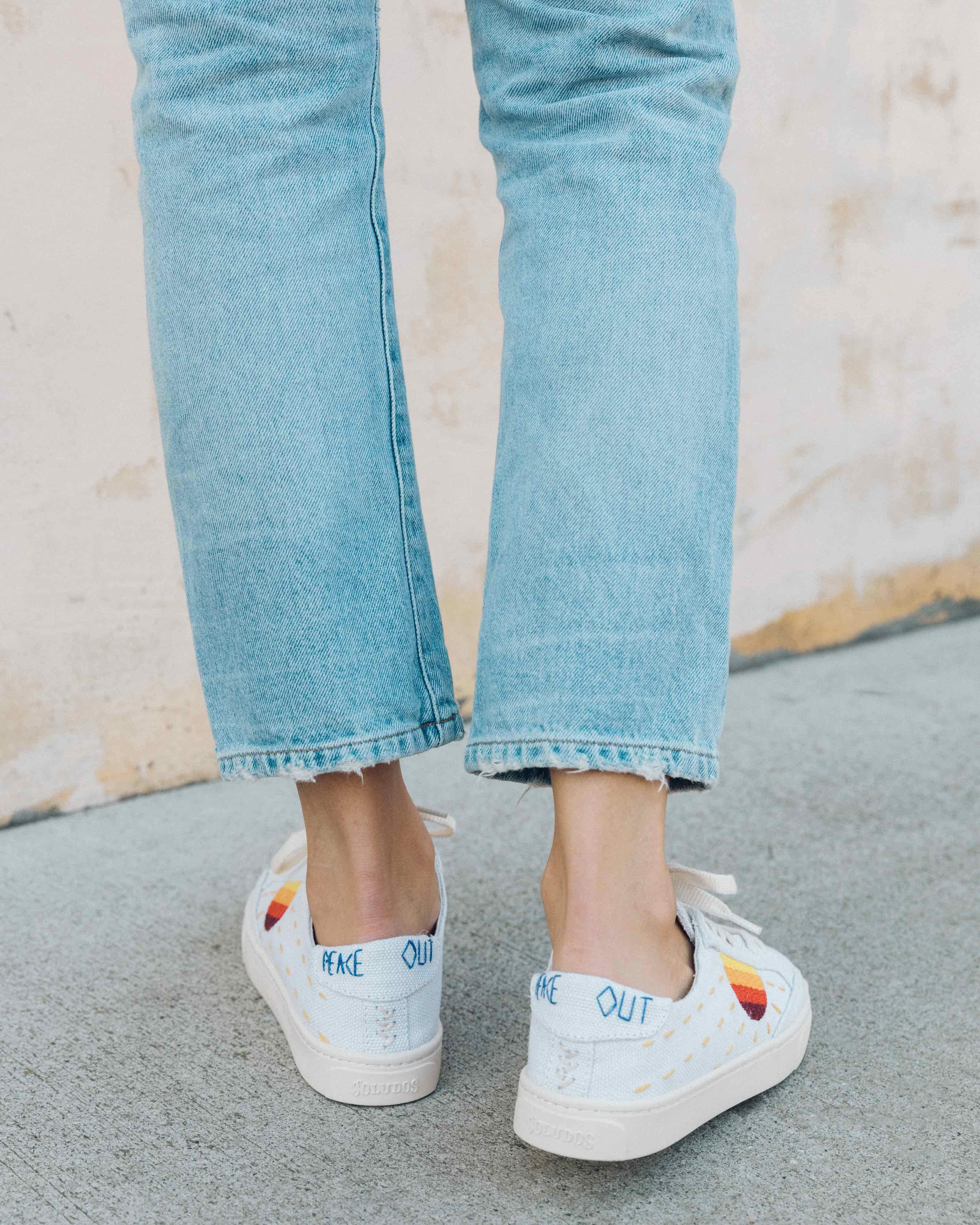soludos embroidered sun sneakers