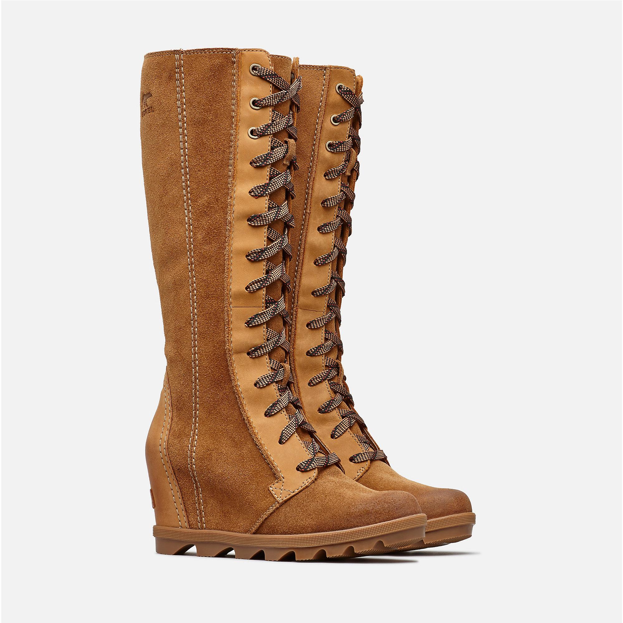 sorel joan of arctic wedge ii camel