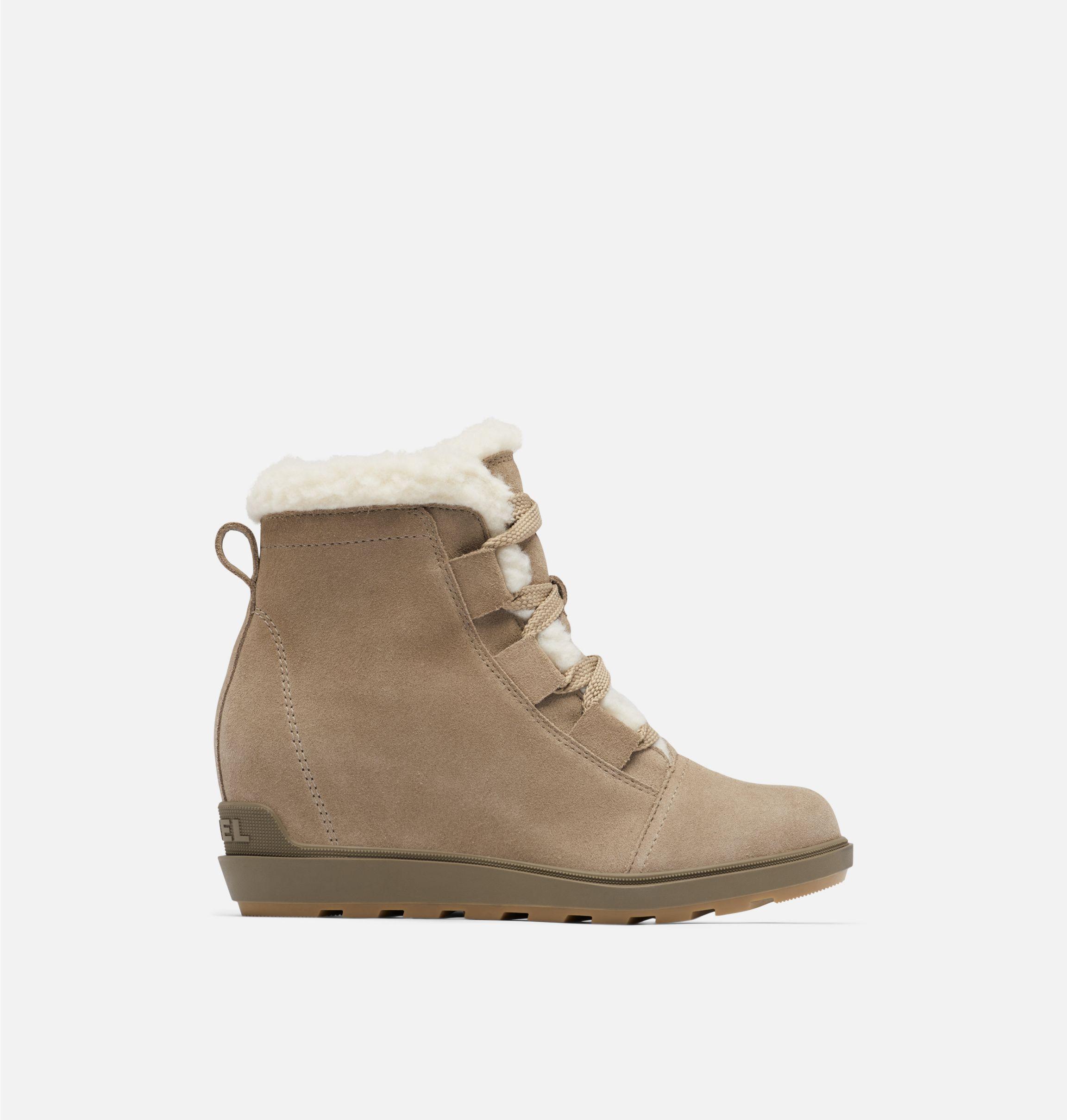 sorel evie wedge bootie