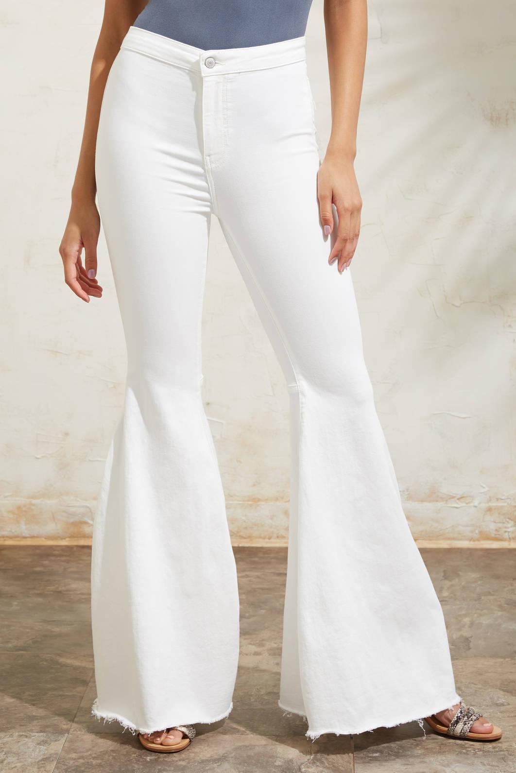 free people white flare jeans