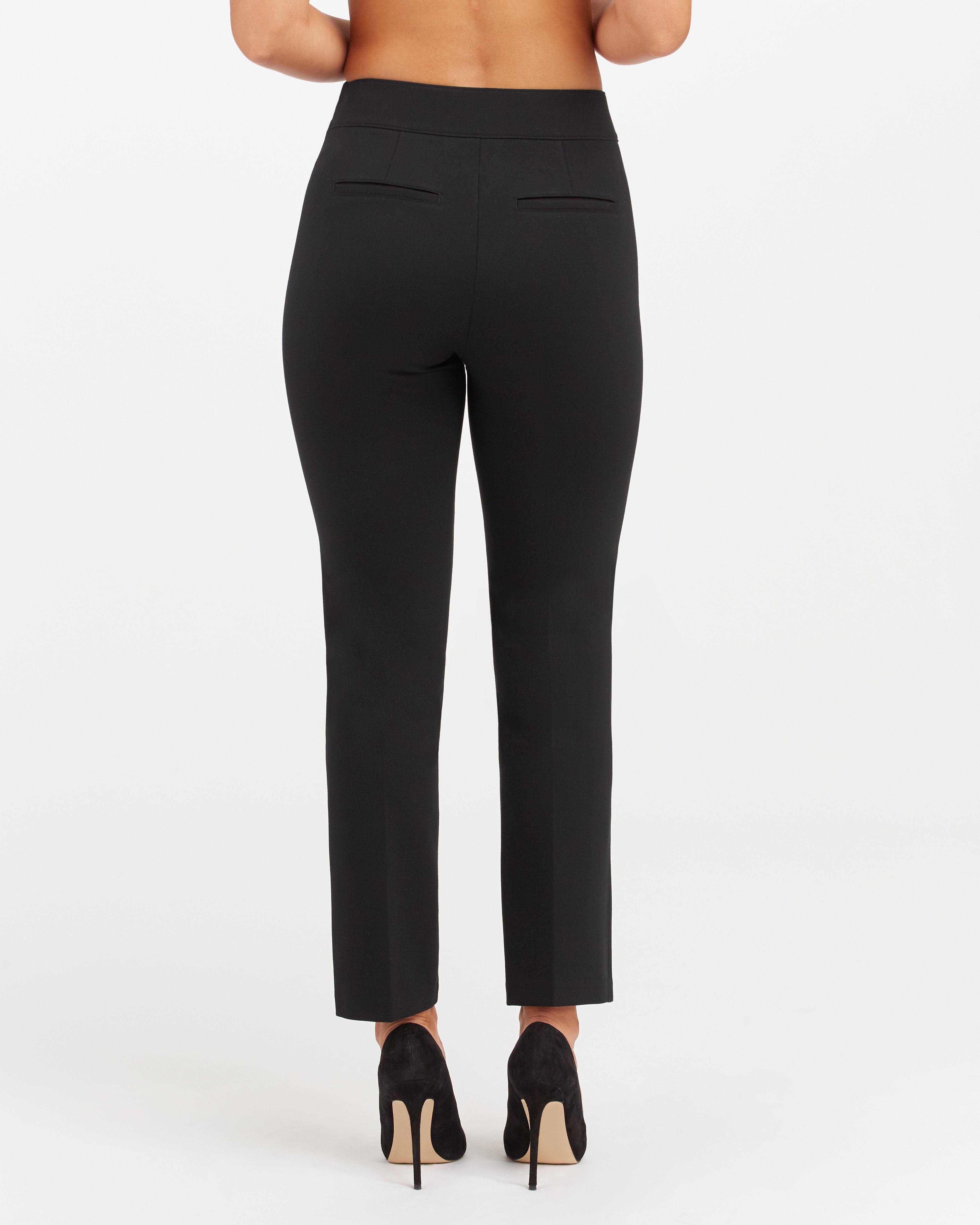 Spanx Synthetic The Perfect Black Pant, Slim Straight - Lyst
