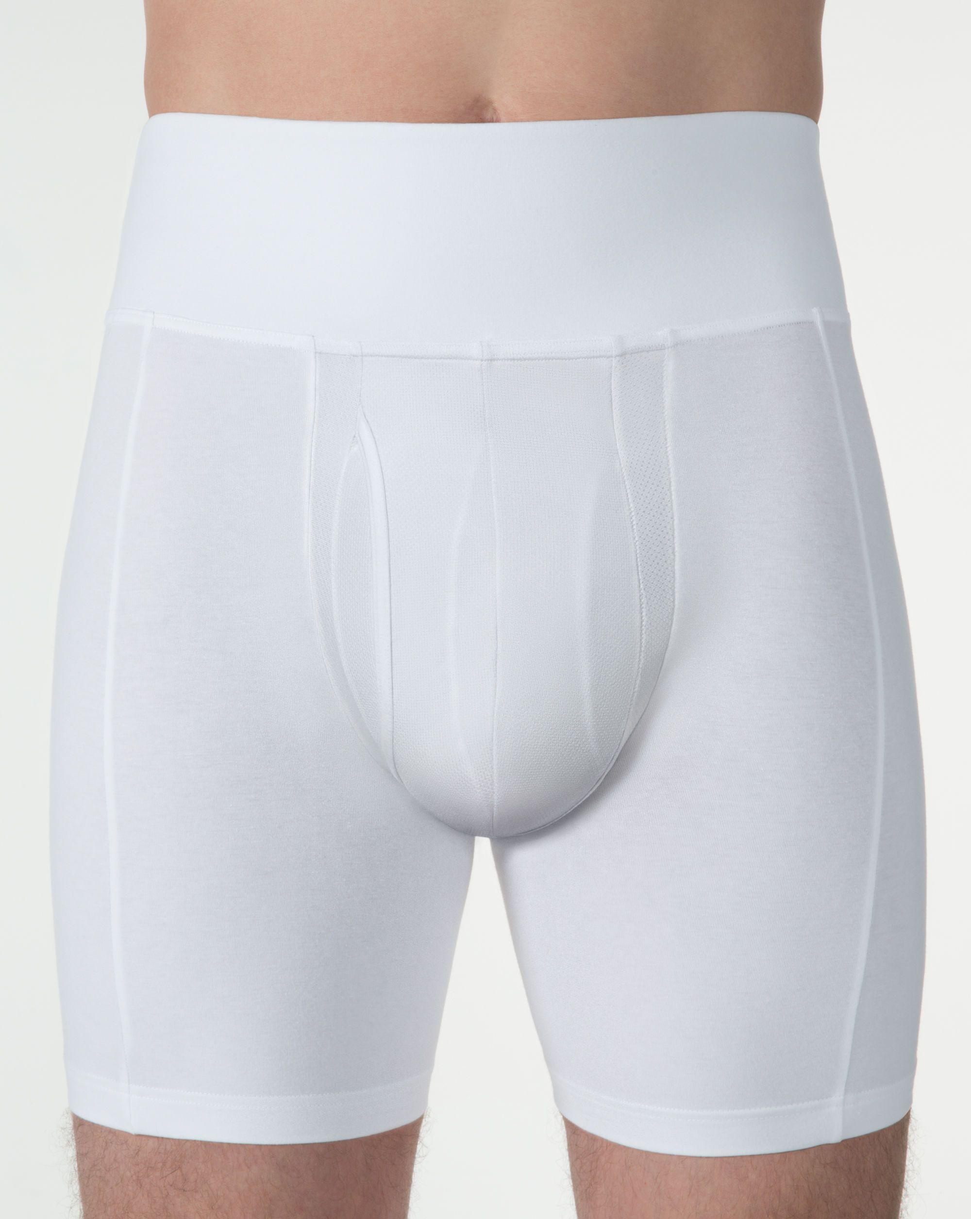 Spanx Cotton Slimwaisttm Boxer Brief in White for Men Lyst
