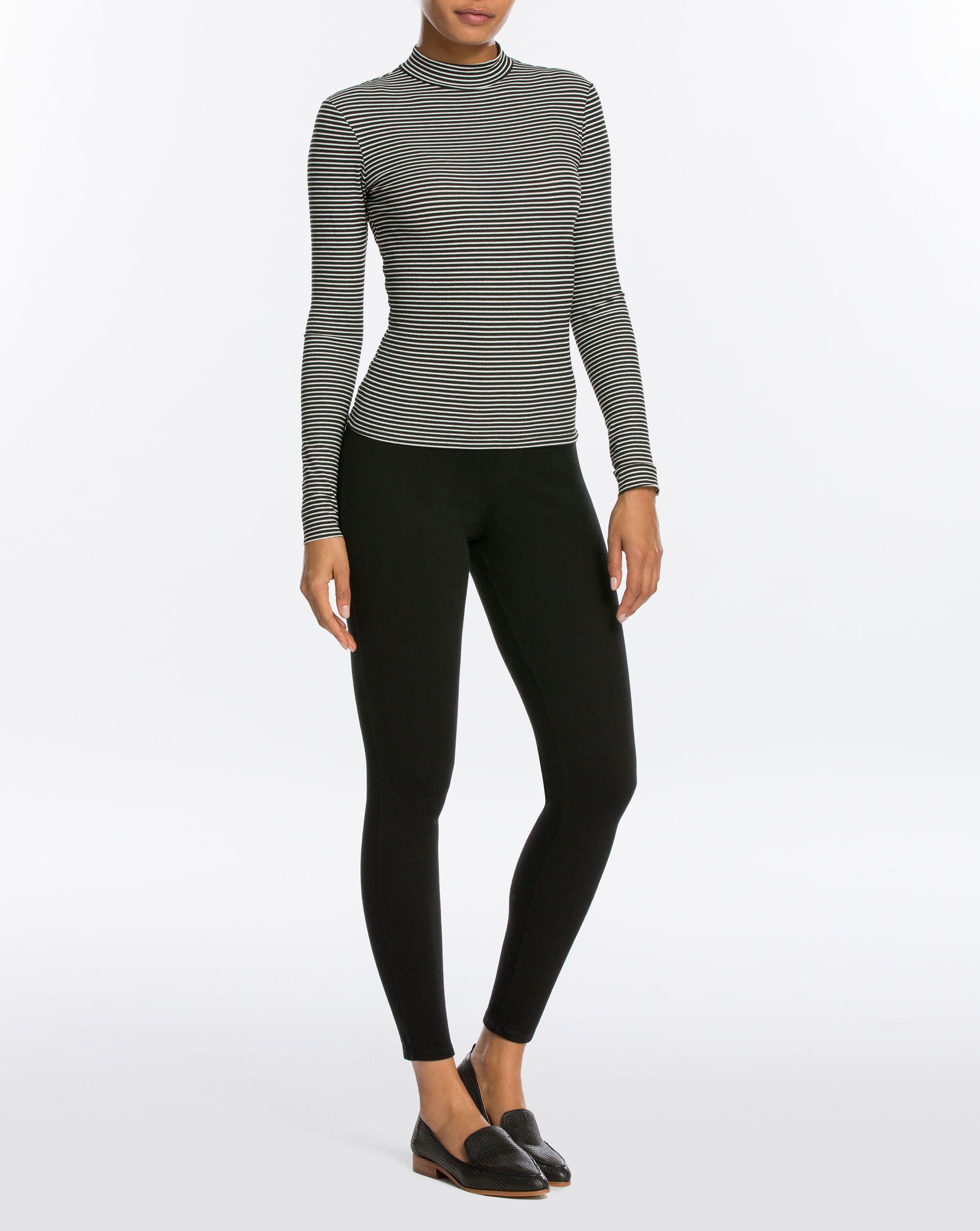 Spanx Denim Jean-ish Black Ankle Leggings - Lyst