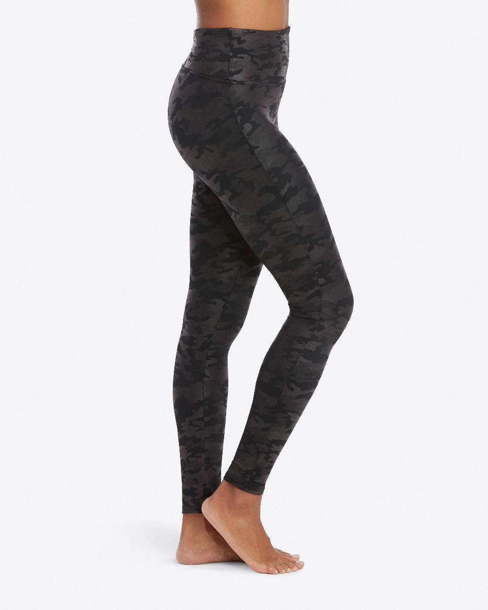 Spanx Faux Leather Camo Leggings in 