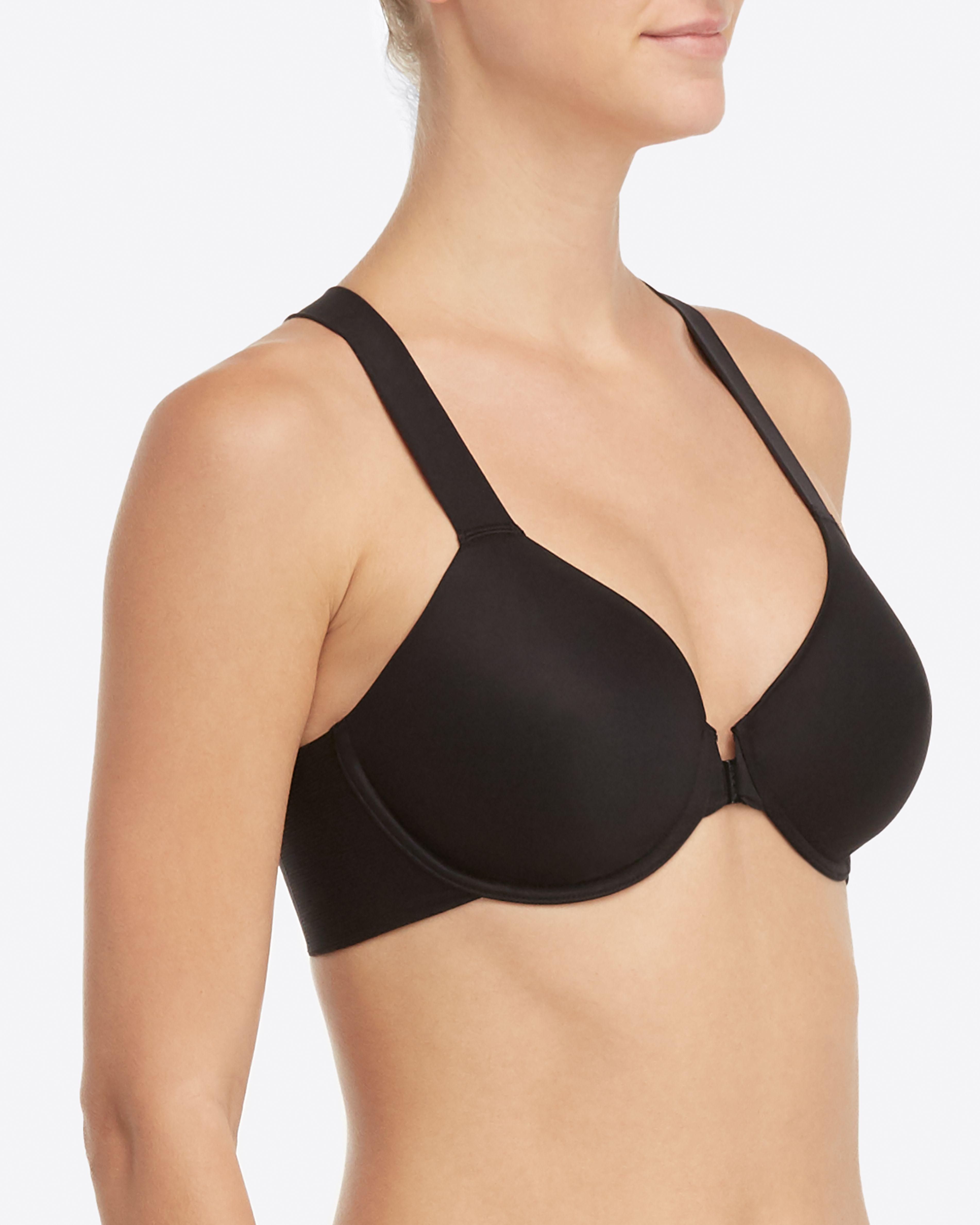 Spanx Synthetic Spanx Bra Llelujah Unlined Racerback Bra In Black Lyst 