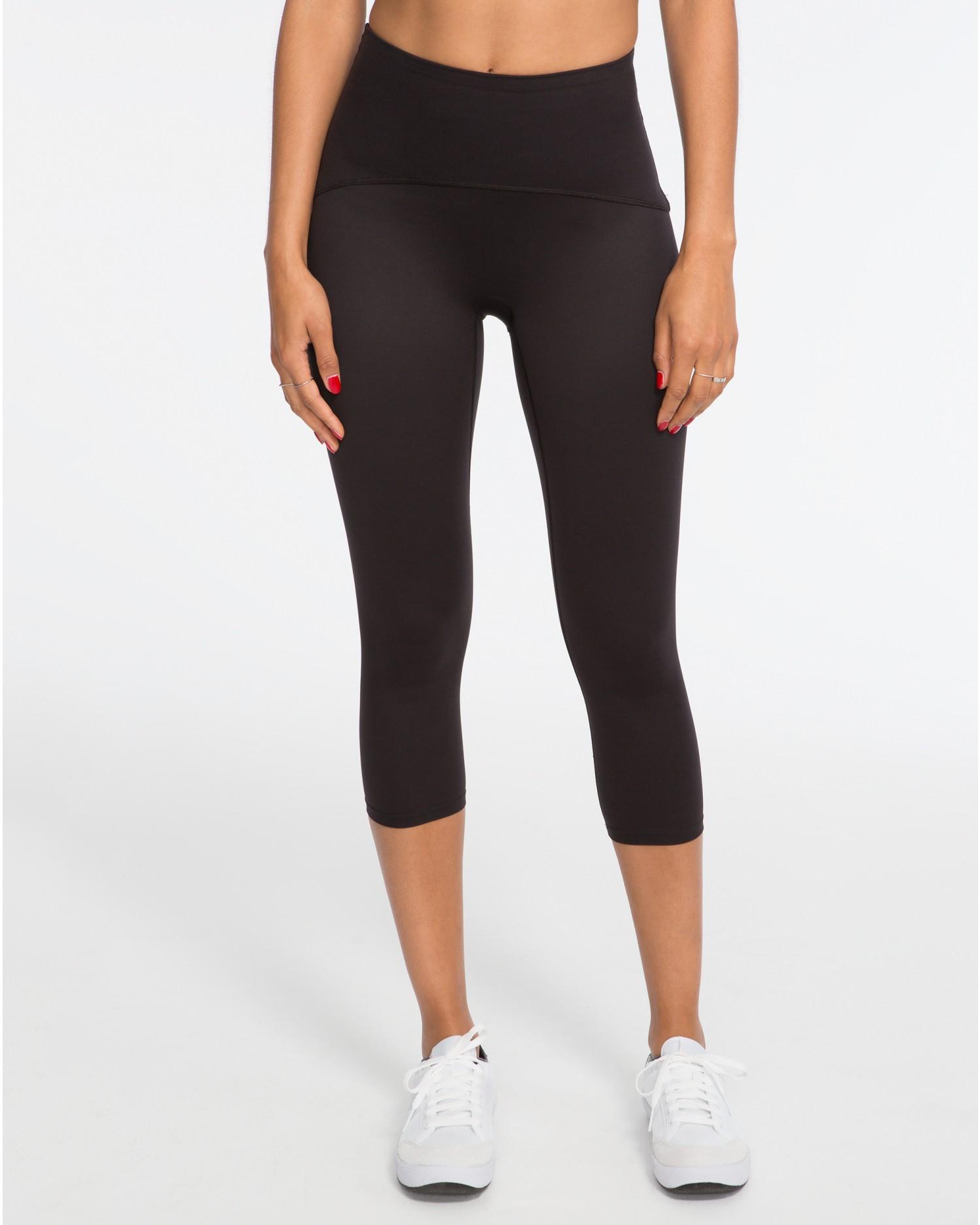Spanx Active Compression Black Cropped Leggings in Black Lyst