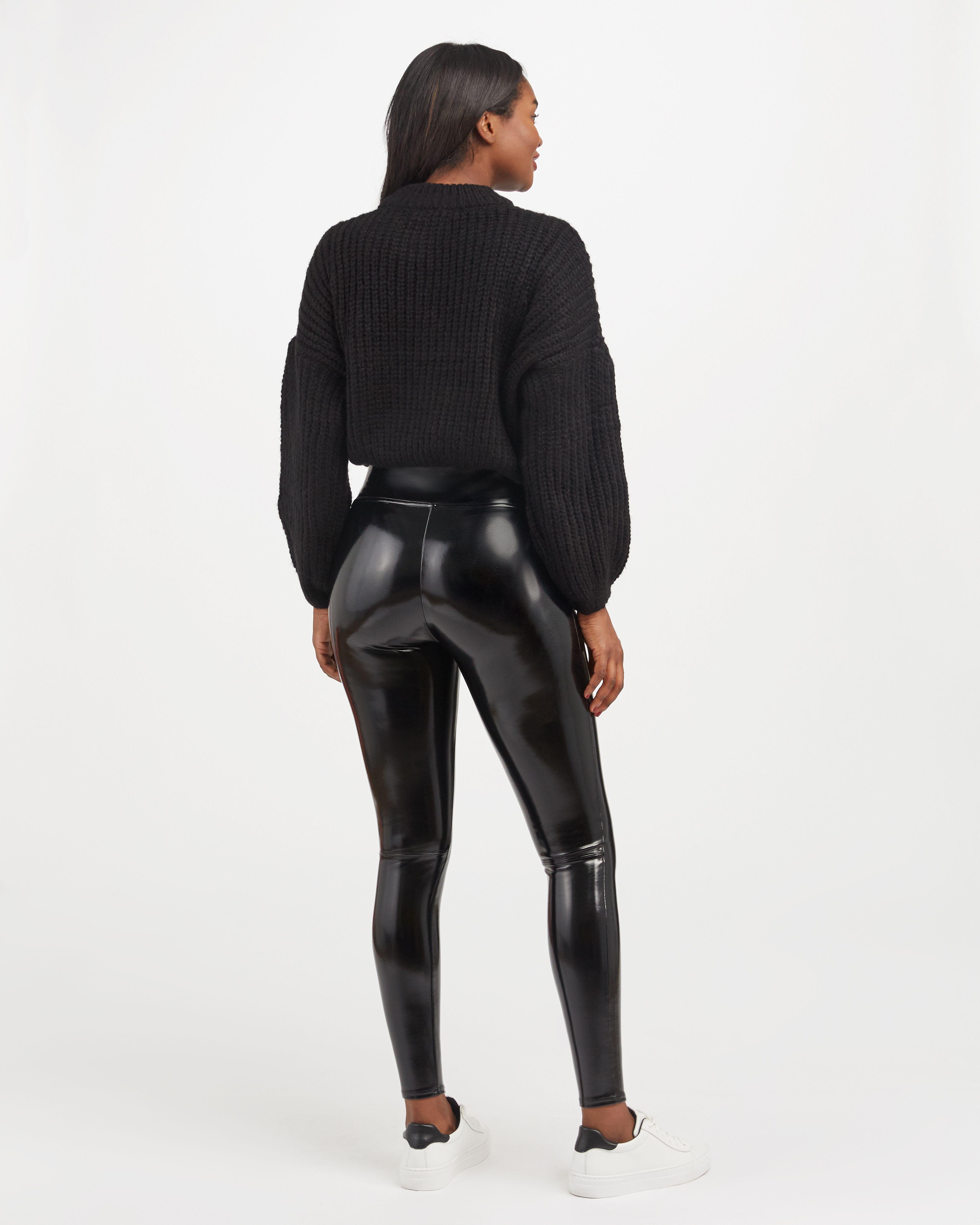 patent leather leggings spanx