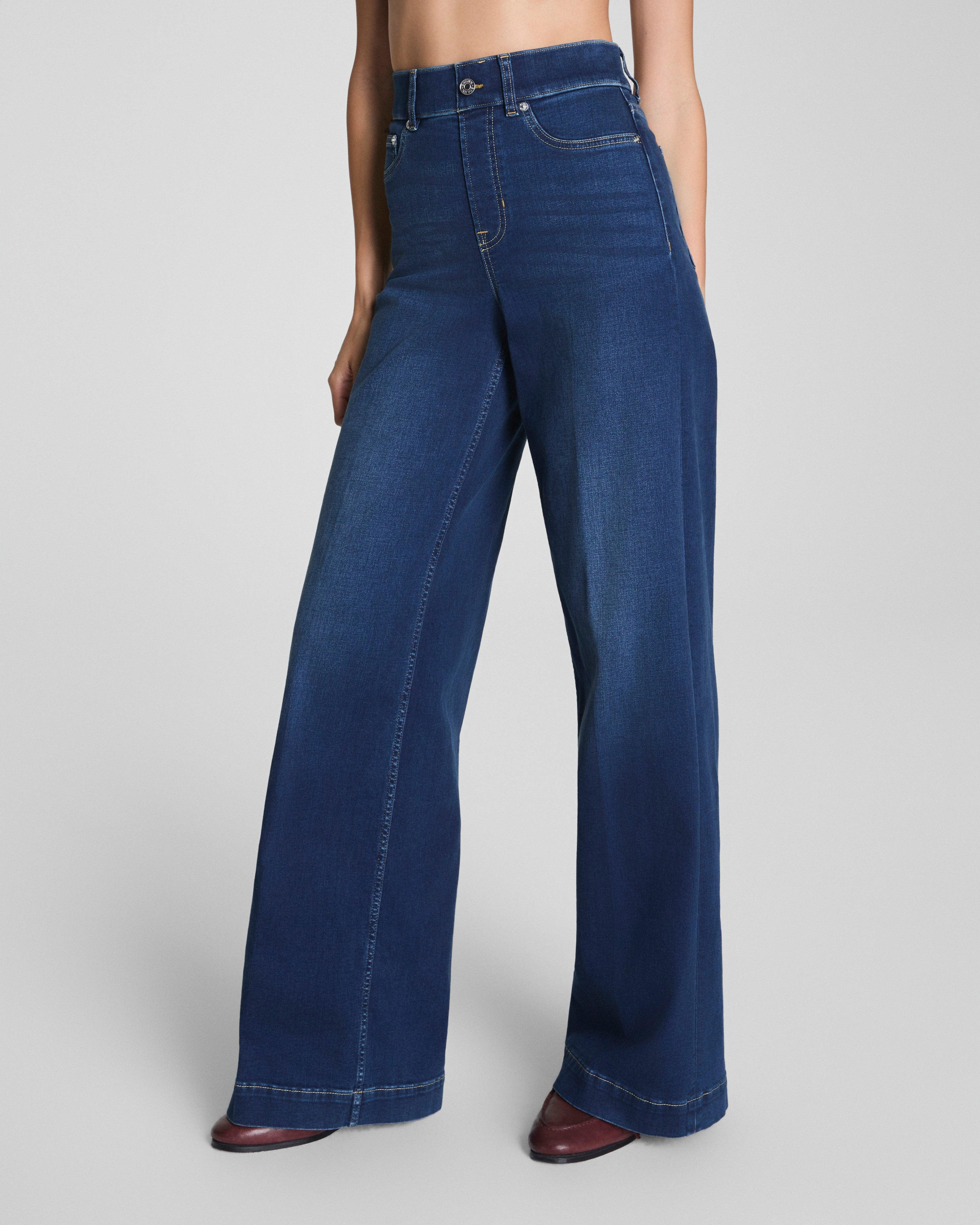 Spanx Wide-leg jeans for Women Online Sale up to 52% off Lyst