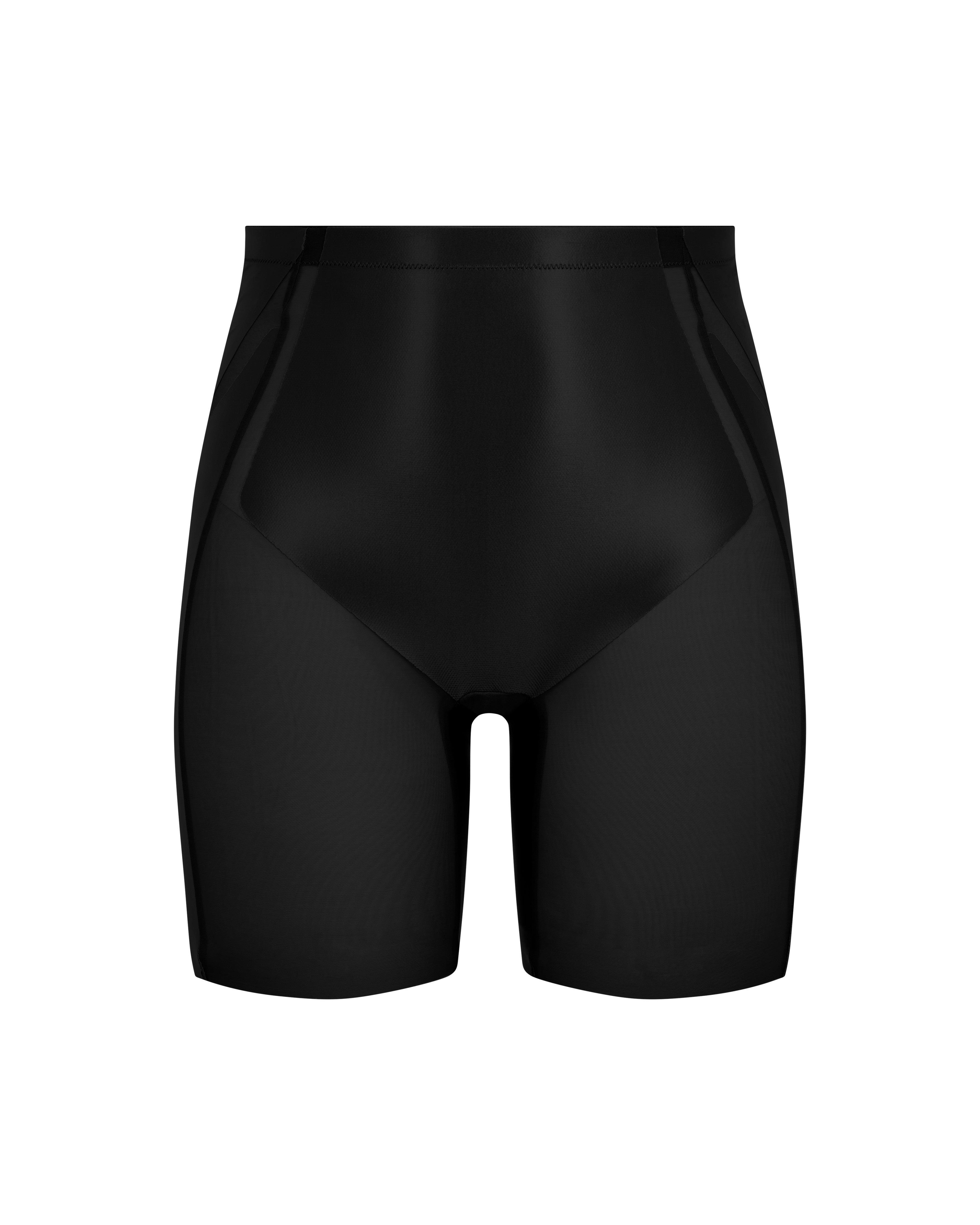 Spanx Booty-lifting Mid-thigh Short in Black | Lyst