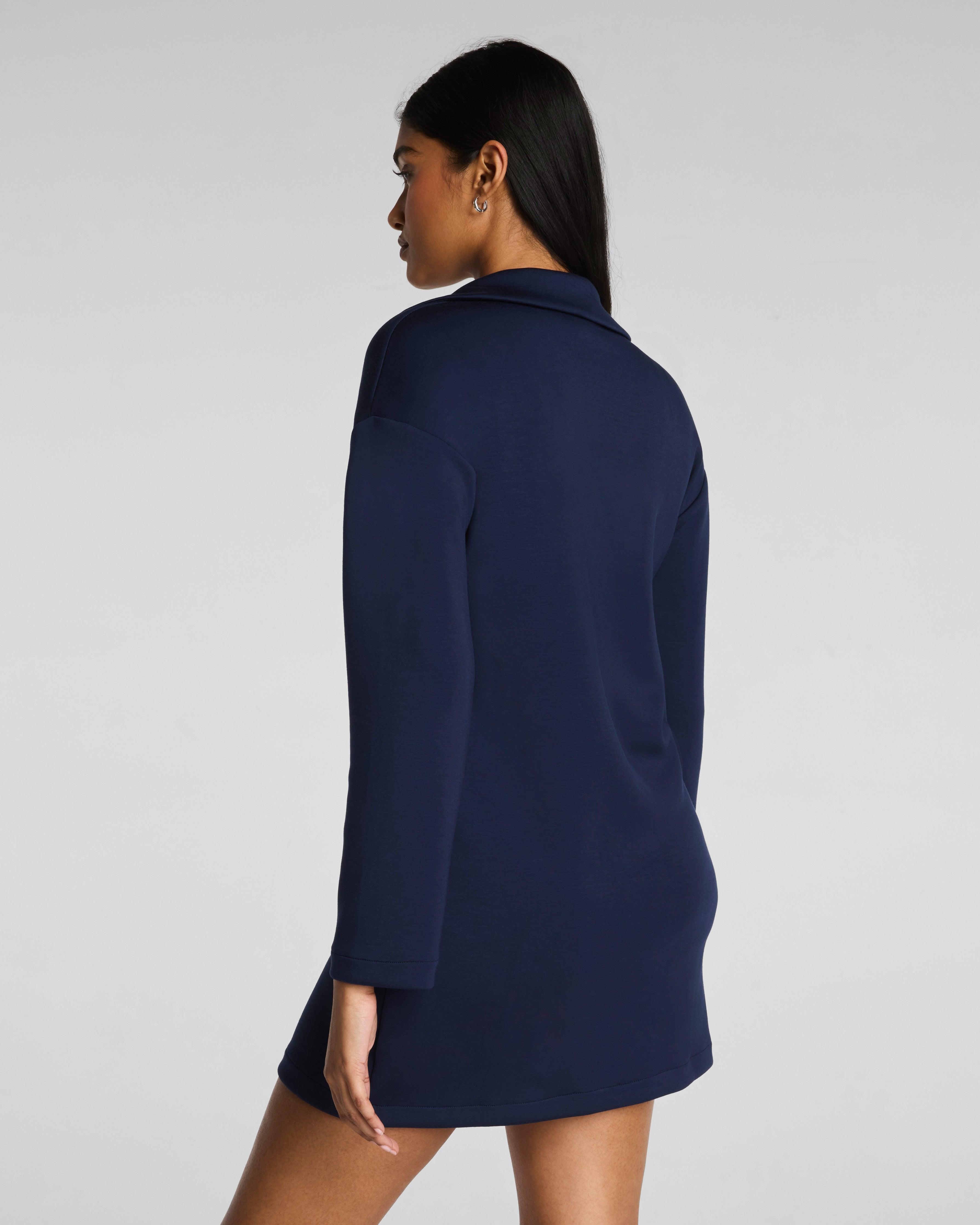 navy blue dress for baby girl Spanx Air Essentials Cinched Dress