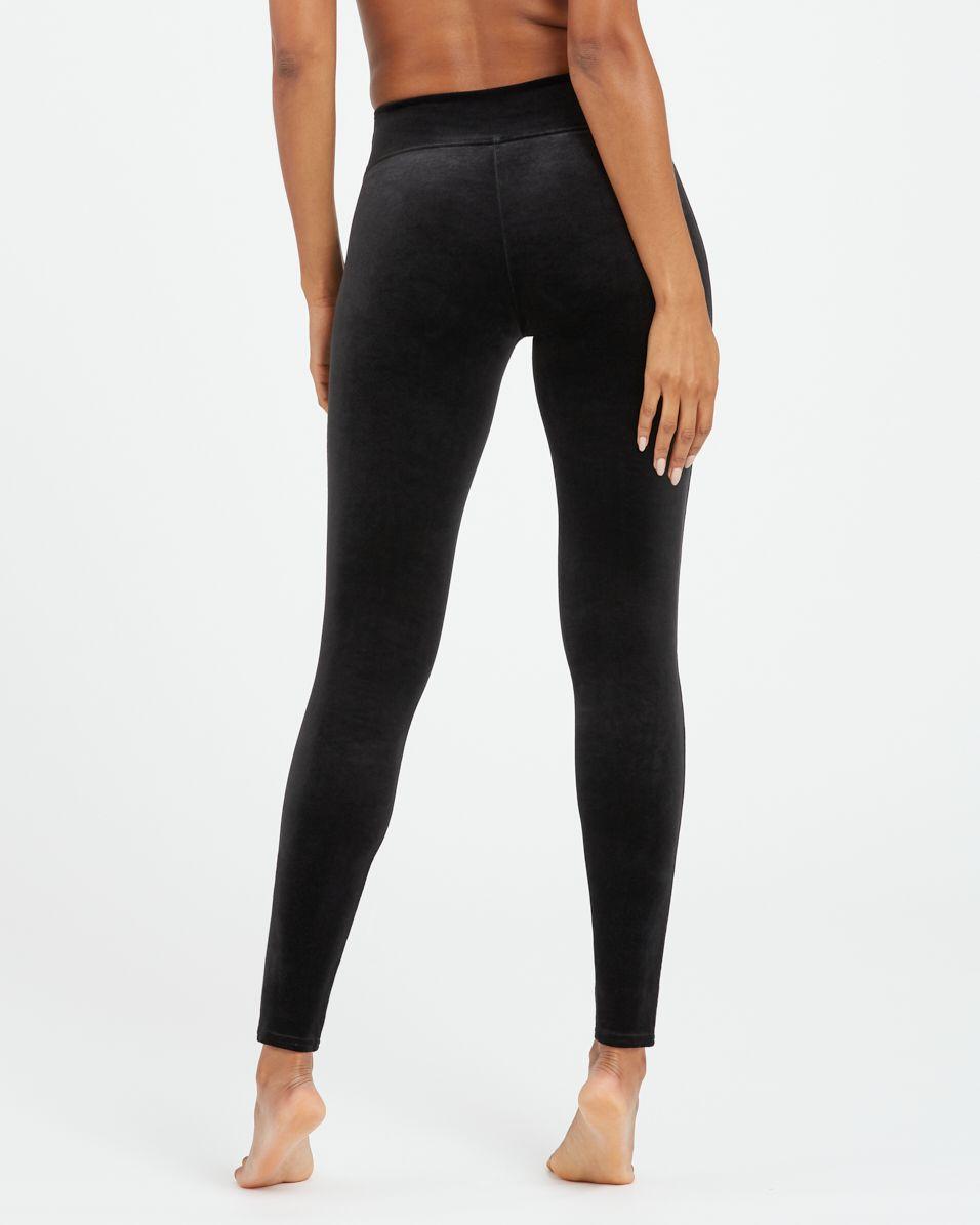 Spanx Velvet Leggings in Black - Lyst