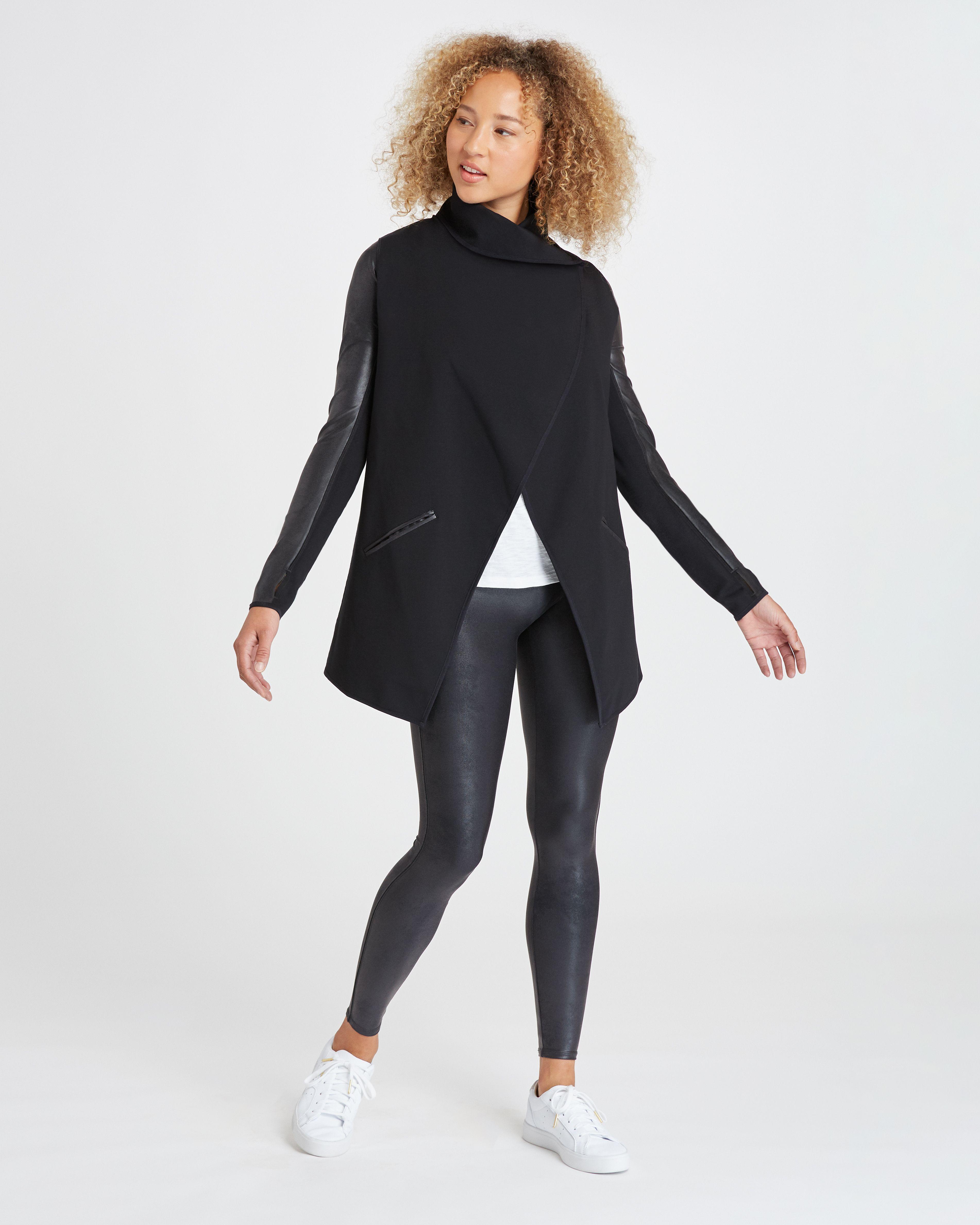 Spanx Drape Front Jacket in Black Lyst