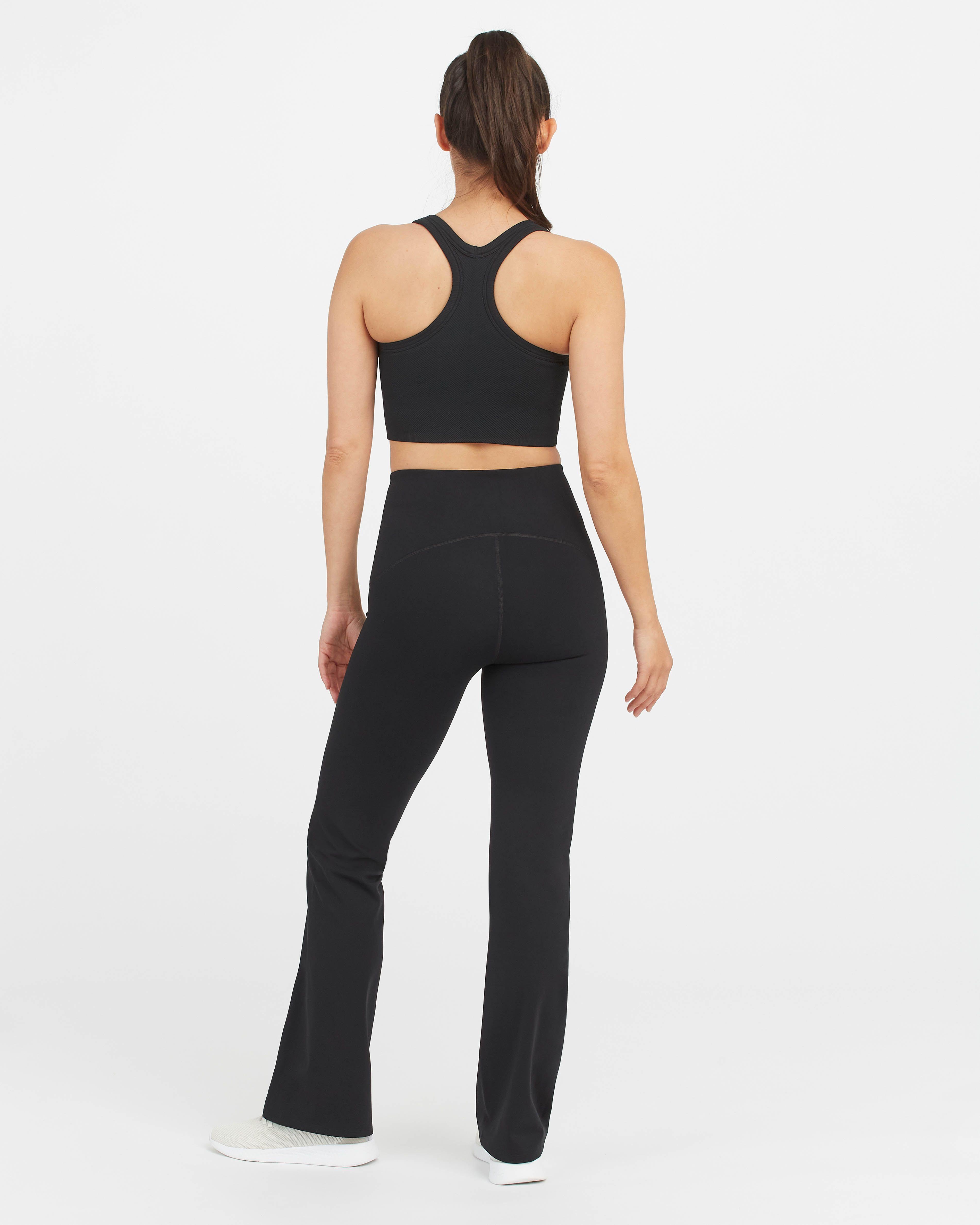 Black nooty in yoga pants Spanx Booty Boost Yoga Pant In Black Lyst