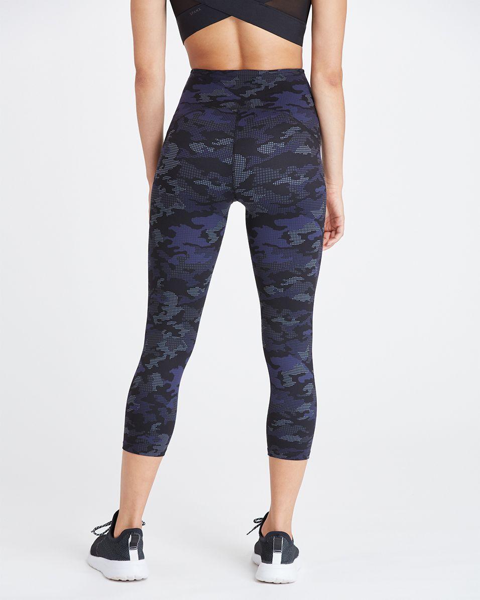 Spanx Cotton Booty Boost Active Cropped Leggings in Blue - Save 35% - Lyst