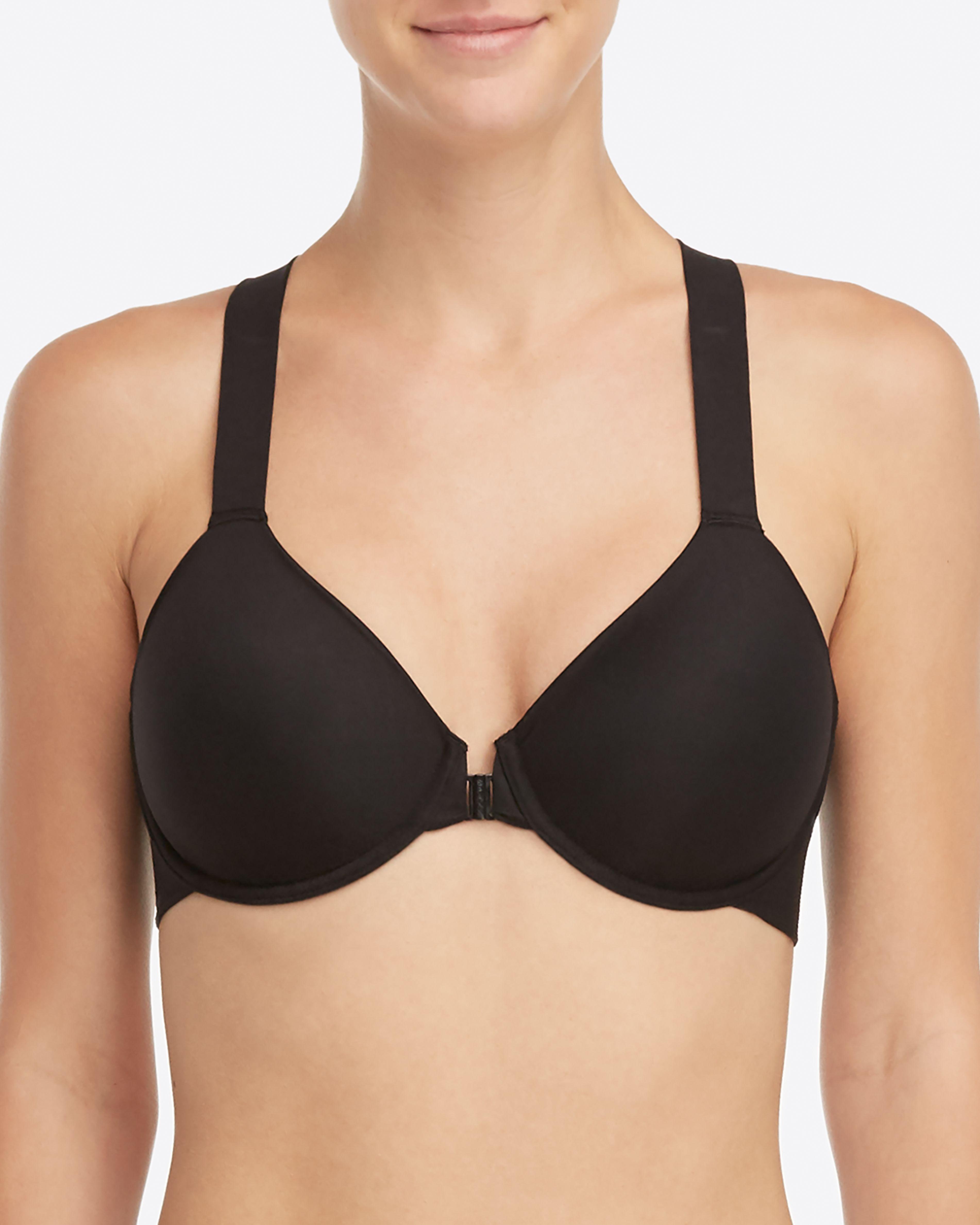 Spanx Synthetic Spanx Brallelujah! Unlined Racerback Bra in Black Lyst