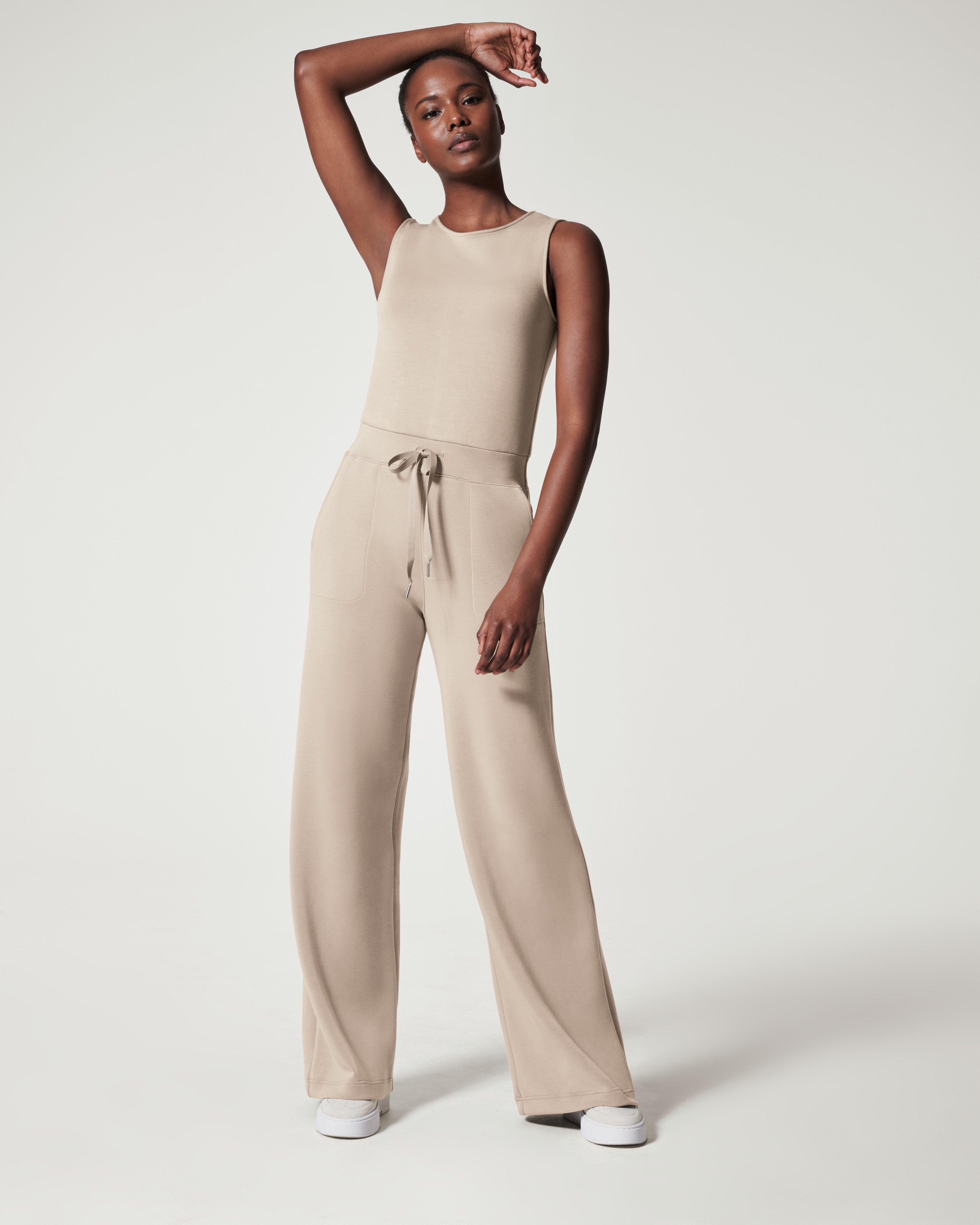 Spanx Airessentials Jumpsuit in Natural | Lyst